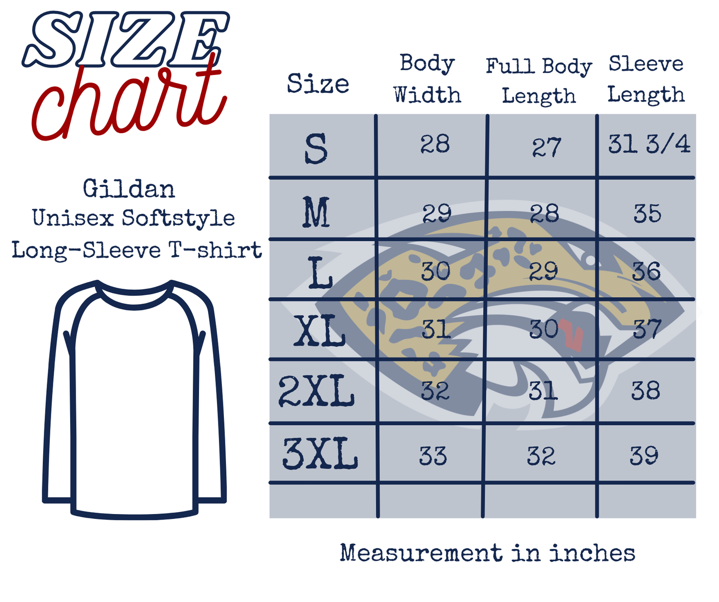 LVA Jaguars Cross Country - Adult Long Sleeve