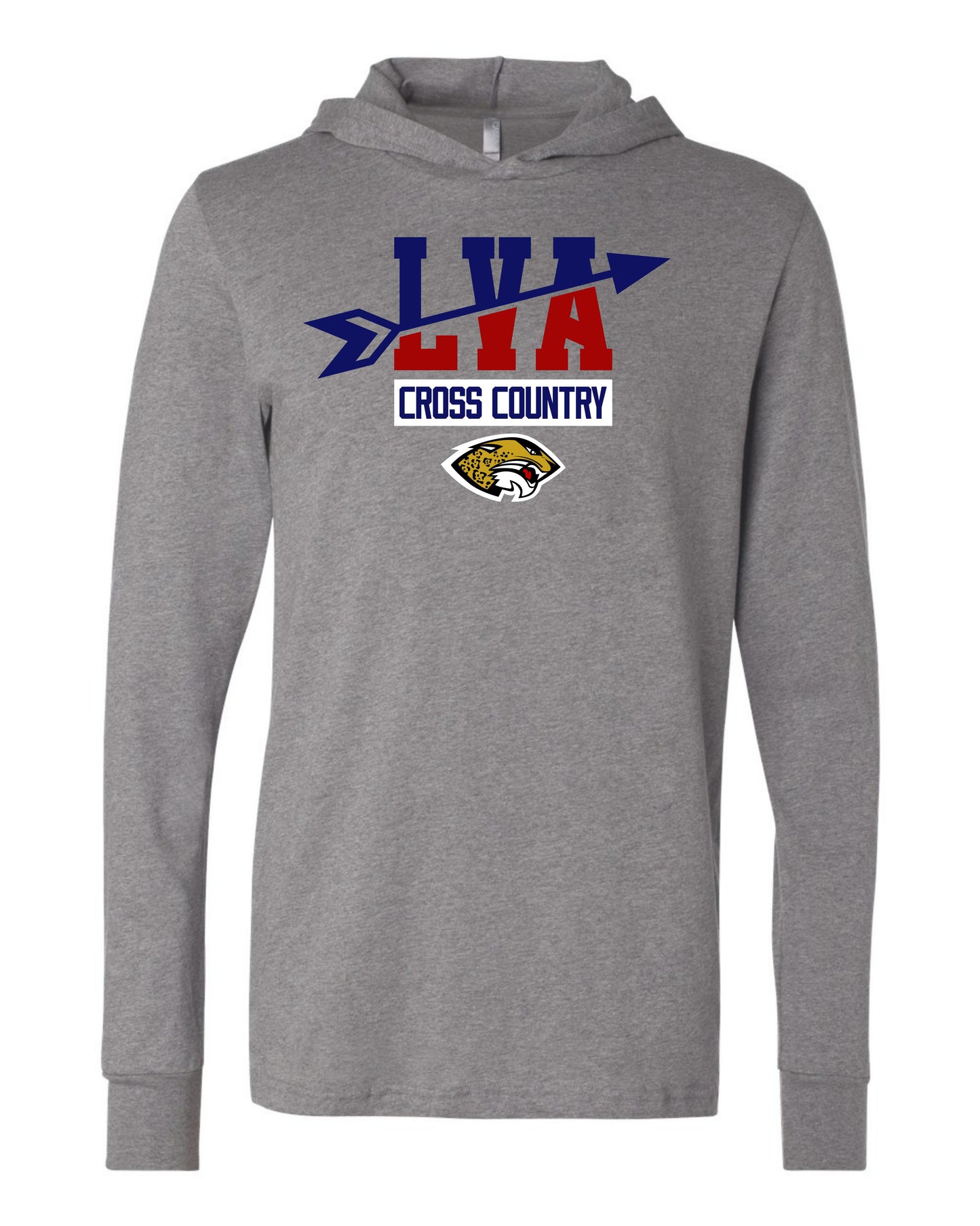 LVA Cross Country - Adult Hooded Long Sleeve (Design Color Set 1)