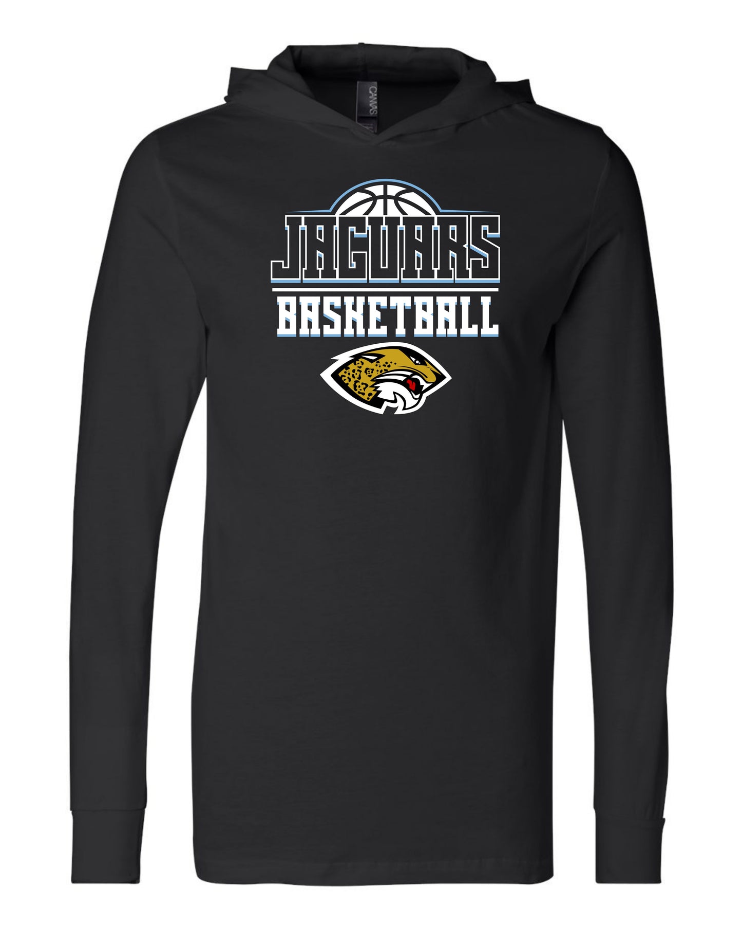 Jaguars Basketball 3D - Adult Hooded Long Sleeve