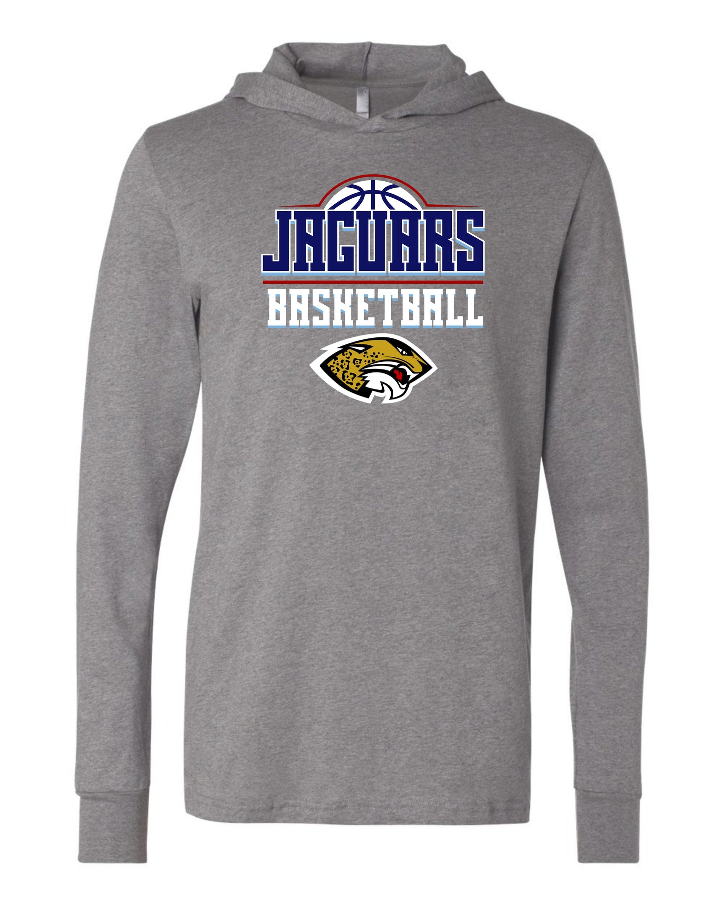 Jaguars Basketball 3D - Adult Hooded Long Sleeve