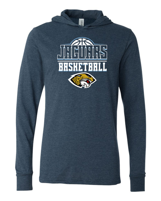 Jaguars Basketball 3D - Adult Hooded Long Sleeve