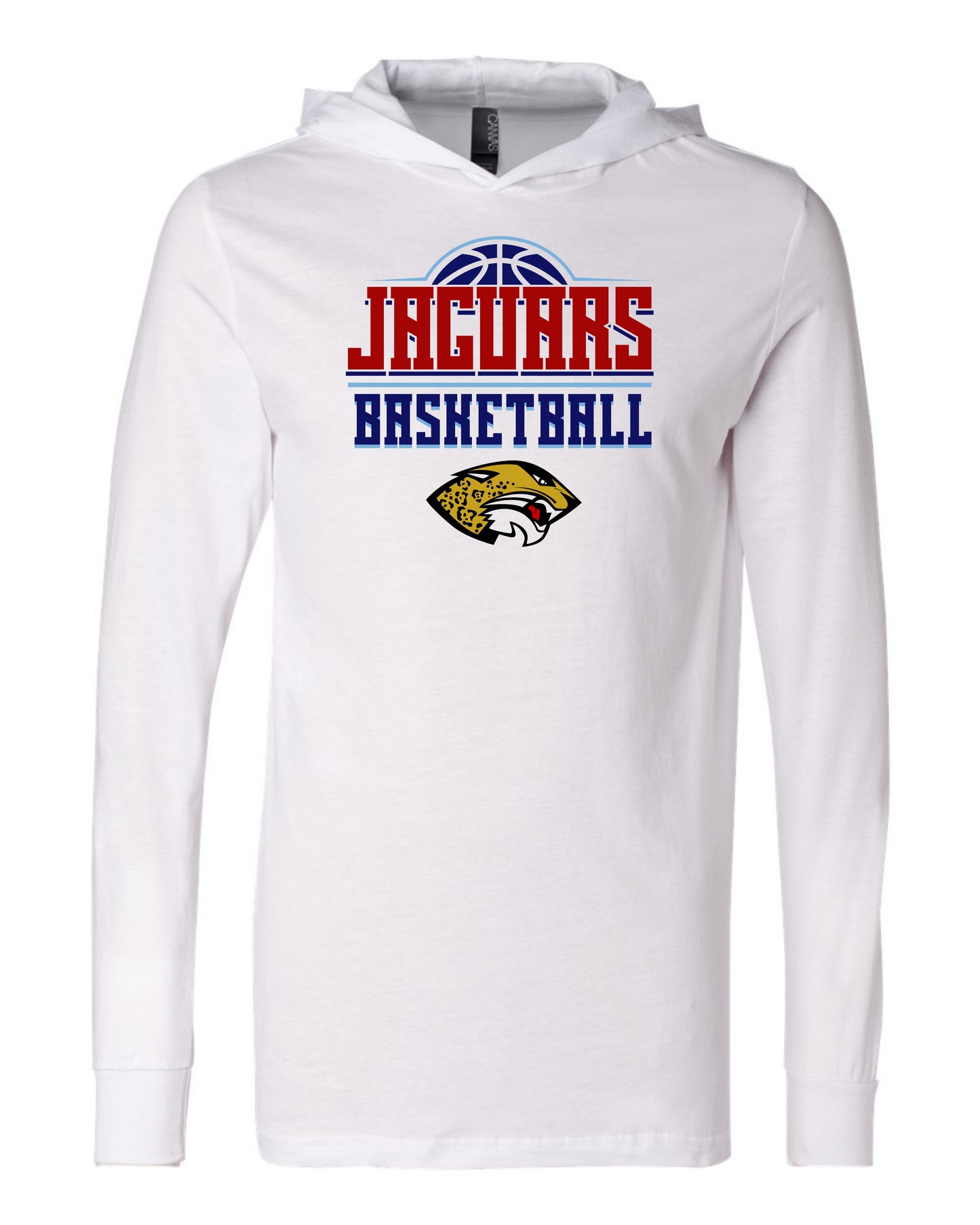 Jaguars Basketball 3D - Adult Hooded Long Sleeve