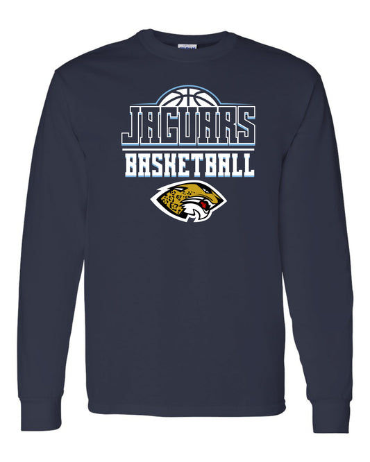 Jaguars Basketball 3D - Youth Long Sleeve