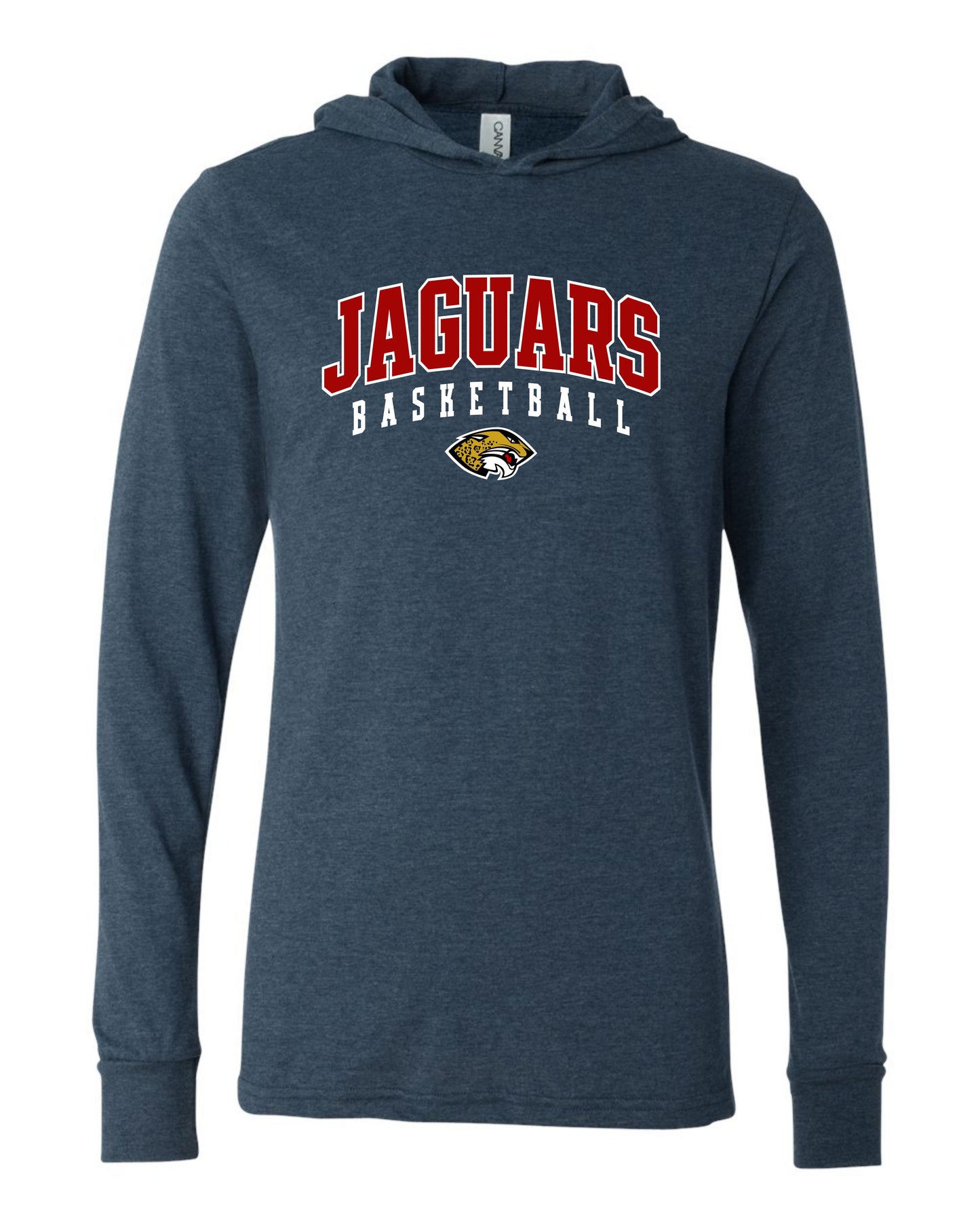 Jaguars Basketball - Adult Hooded Long Sleeve
