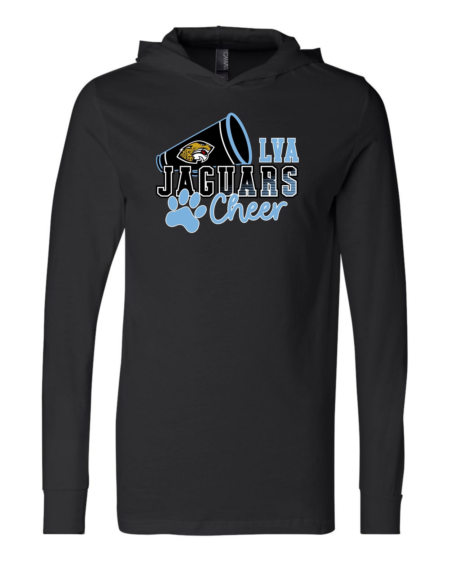 Jaguars Mega-Cheer - Adult Hooded Long Sleeve