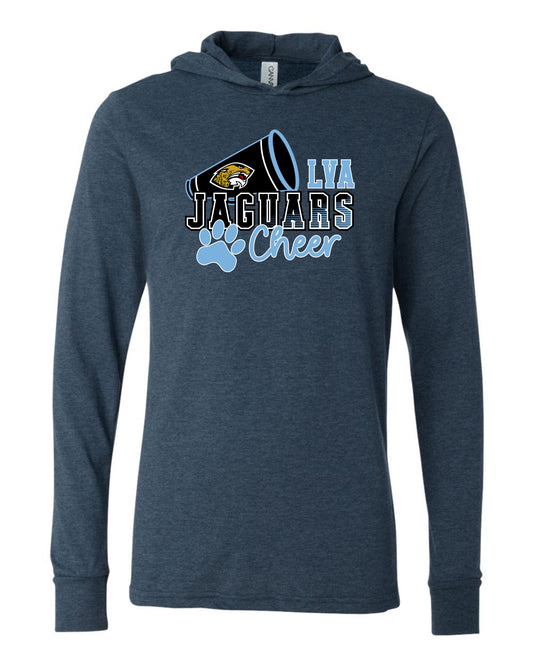 Jaguars Mega-Cheer - Adult Hooded Long Sleeve