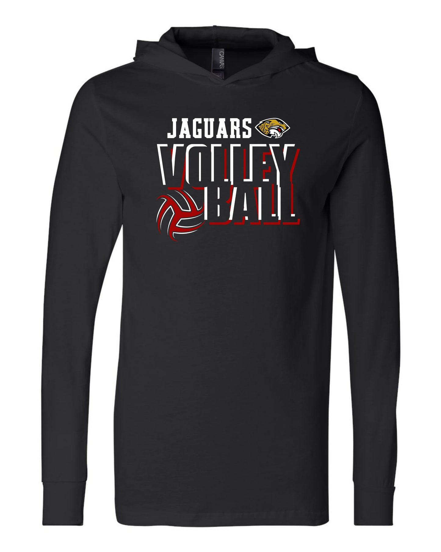 Jaguars Volleyball 3D - Adult Hooded Long Sleeve