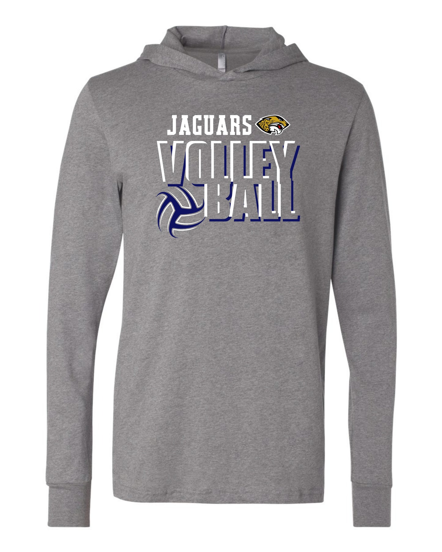 Jaguars Volleyball 3D - Adult Hooded Long Sleeve