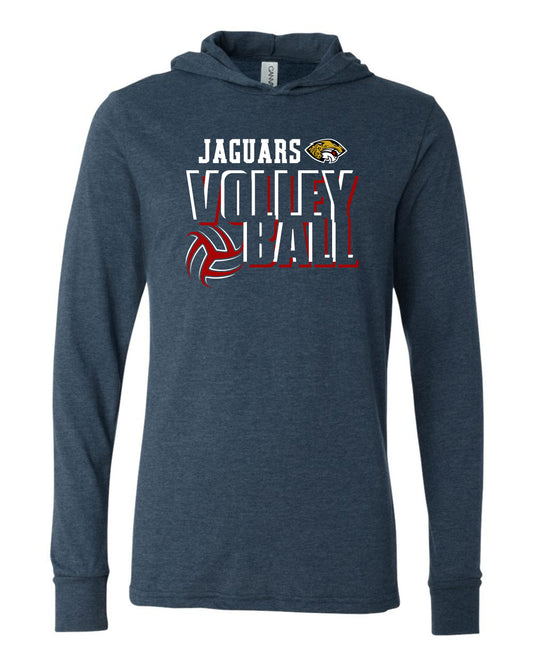 Jaguars Volleyball 3D - Adult Hooded Long Sleeve