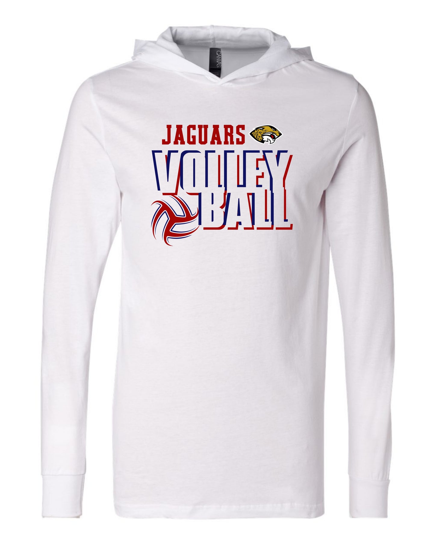 Jaguars Volleyball 3D - Adult Hooded Long Sleeve