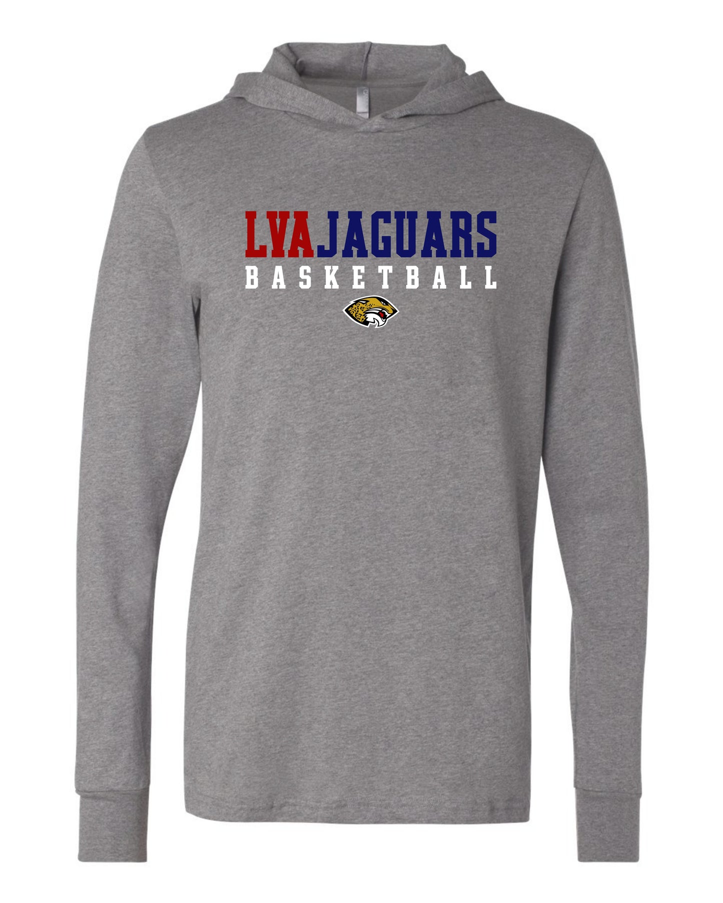 LVAJaguars Basketball - Adult Hooded Long Sleeve