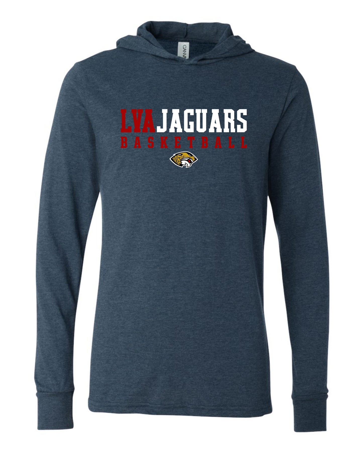 LVAJaguars Basketball - Adult Hooded Long Sleeve