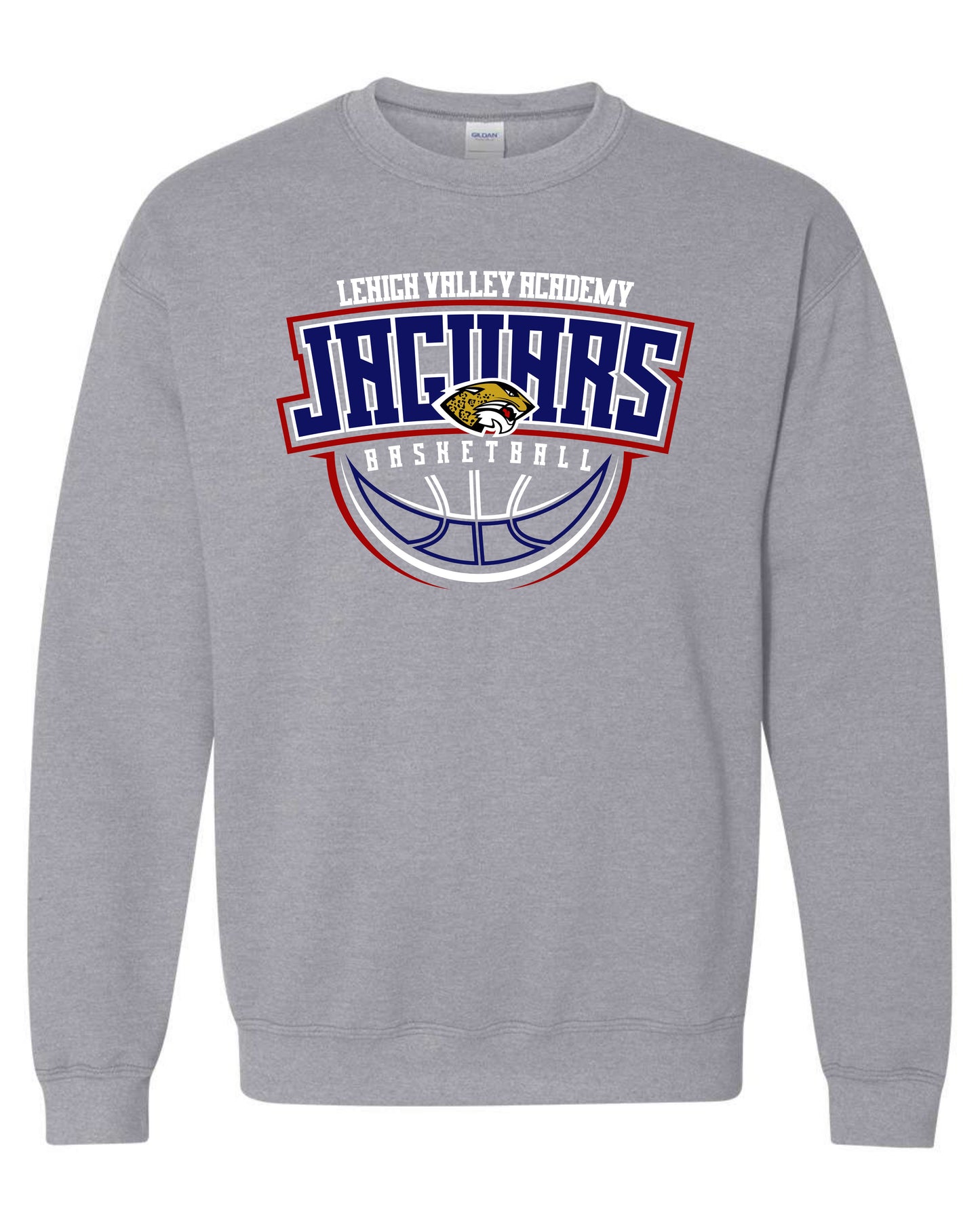 LVA Jaguars Basketball Abstract - Adult Sweatshirts
