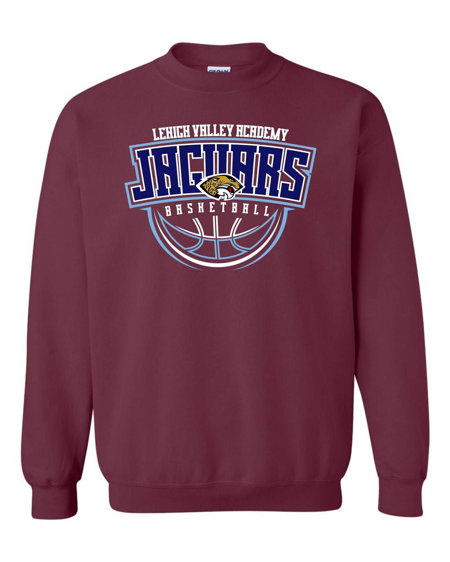 LVA Jaguars Basketball Abstract - Adult Sweatshirts