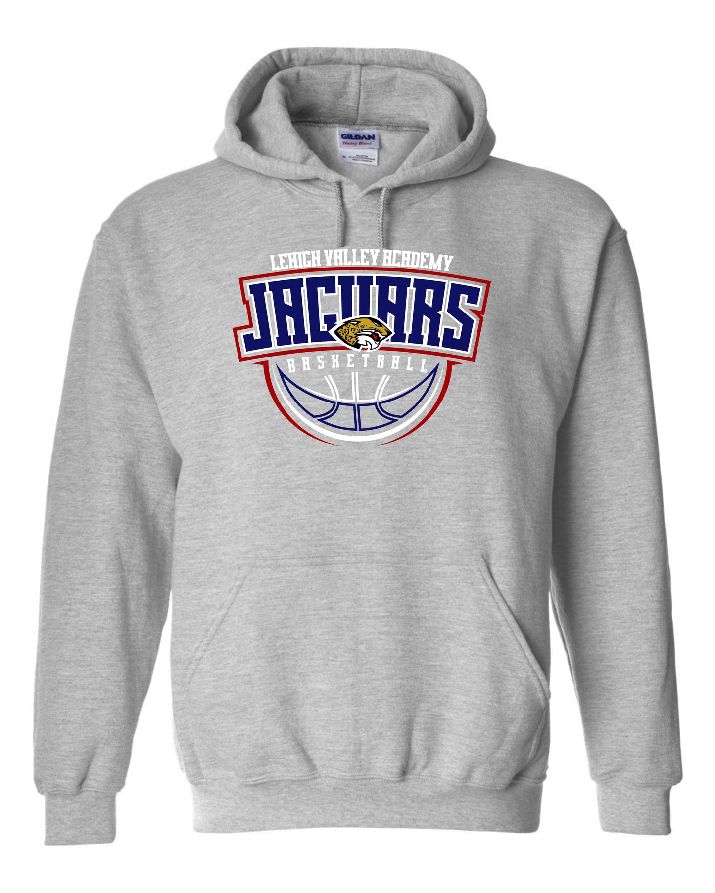 LVA Jaguars Basketball Abstract - Adult Hoodie