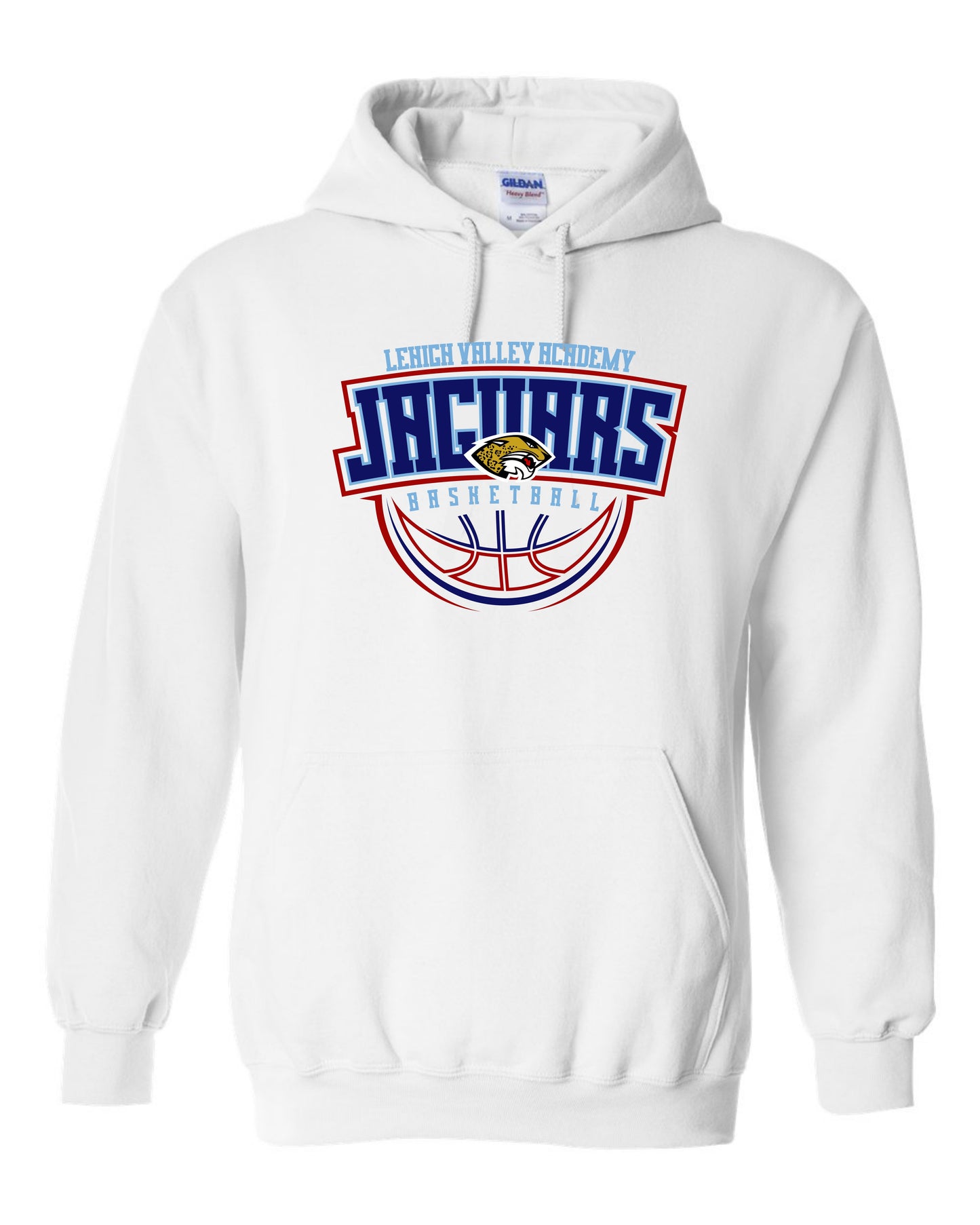 LVA Jaguars Basketball Abstract - Adult Hoodie