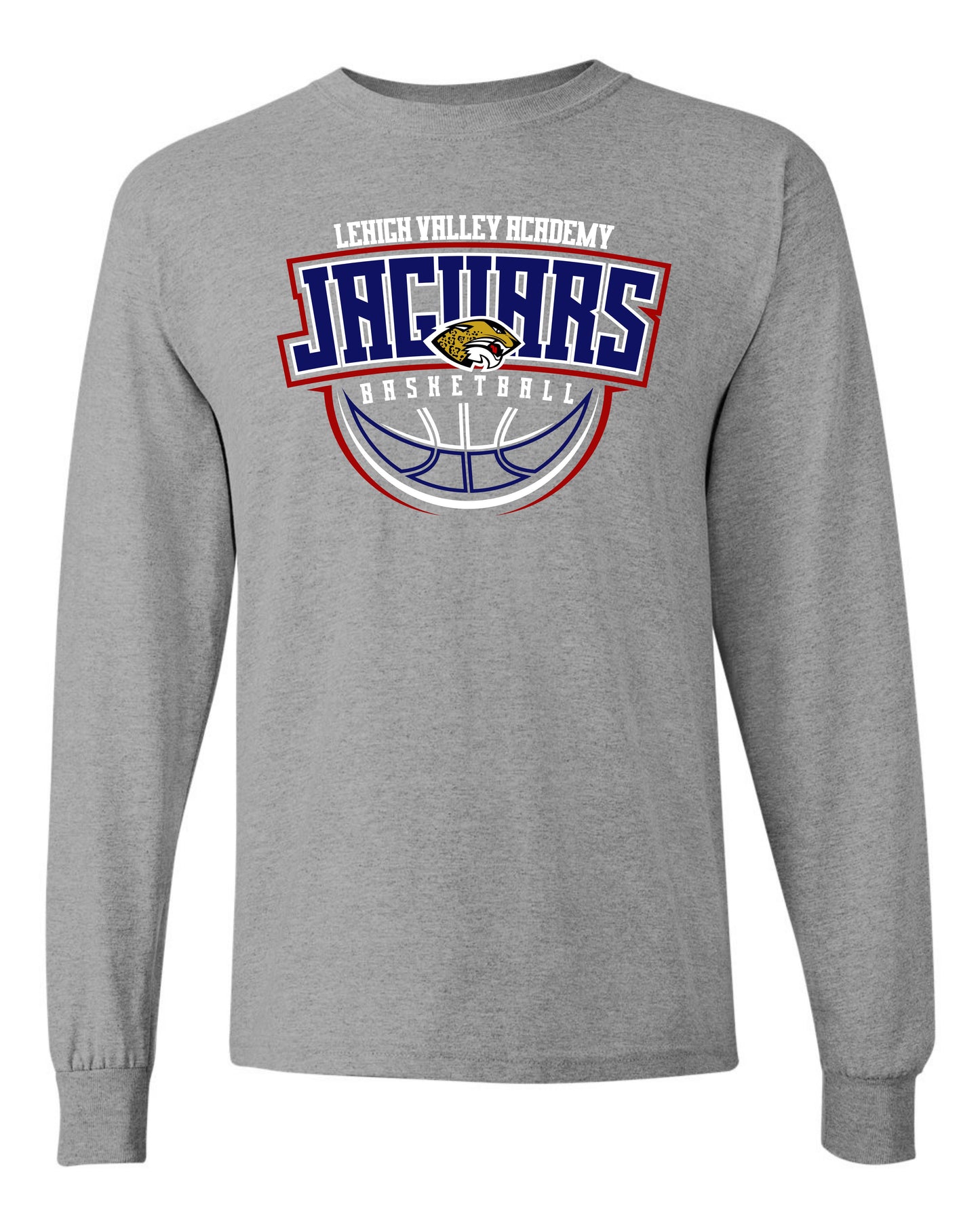 LVA Jaguars Basketball Abstract - Adult Long Sleeve