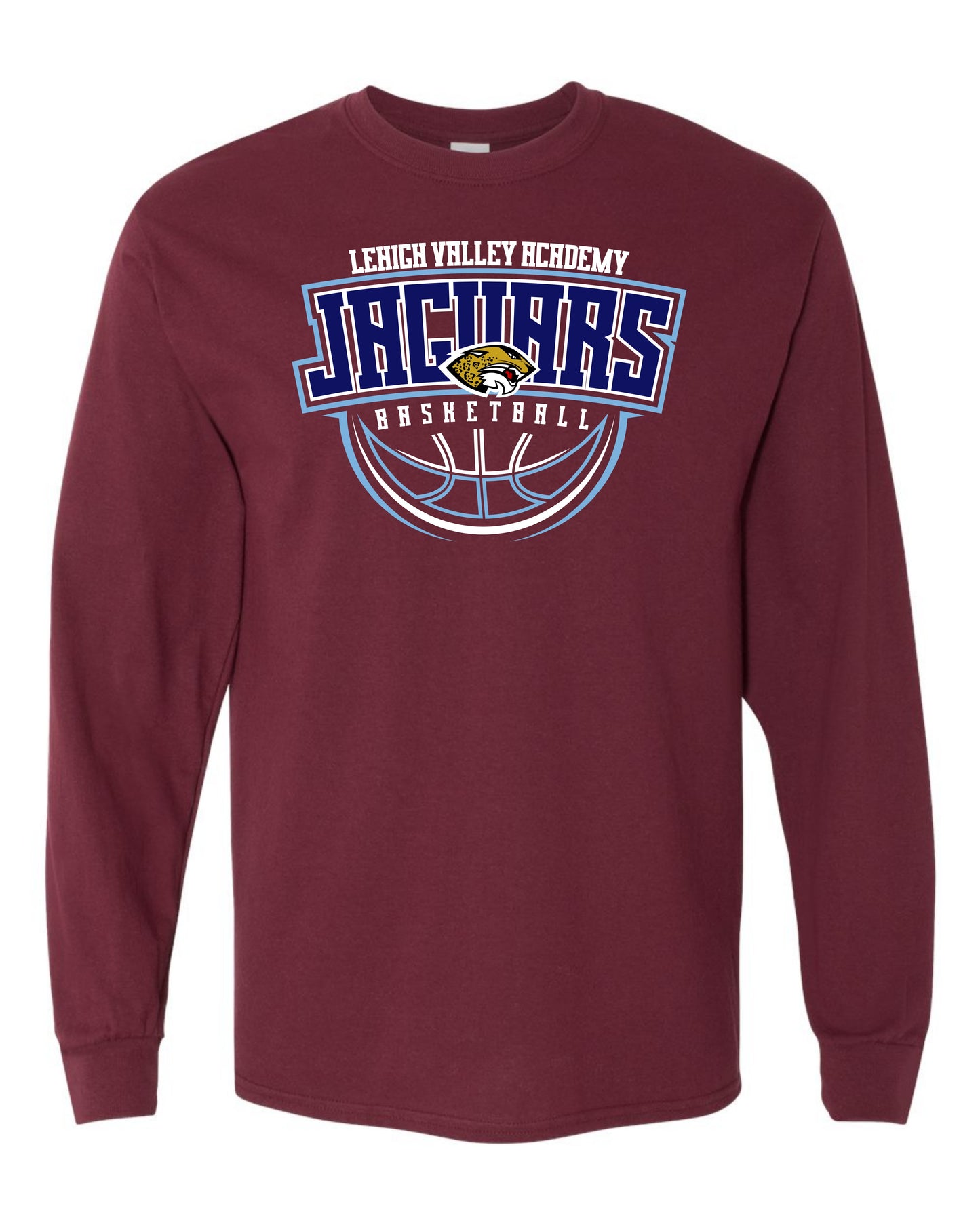 LVA Jaguars Basketball Abstract - Adult Long Sleeve