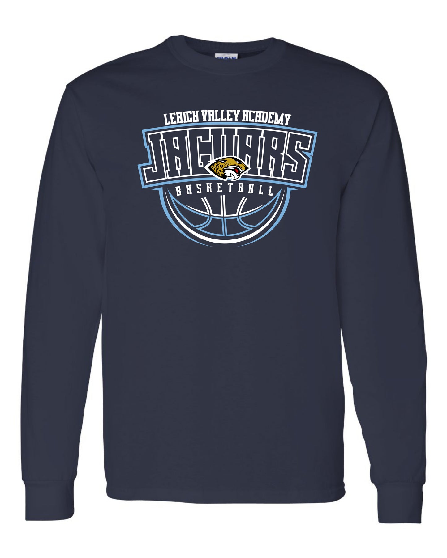 LVA Jaguars Basketball Abstract - Adult Long Sleeve