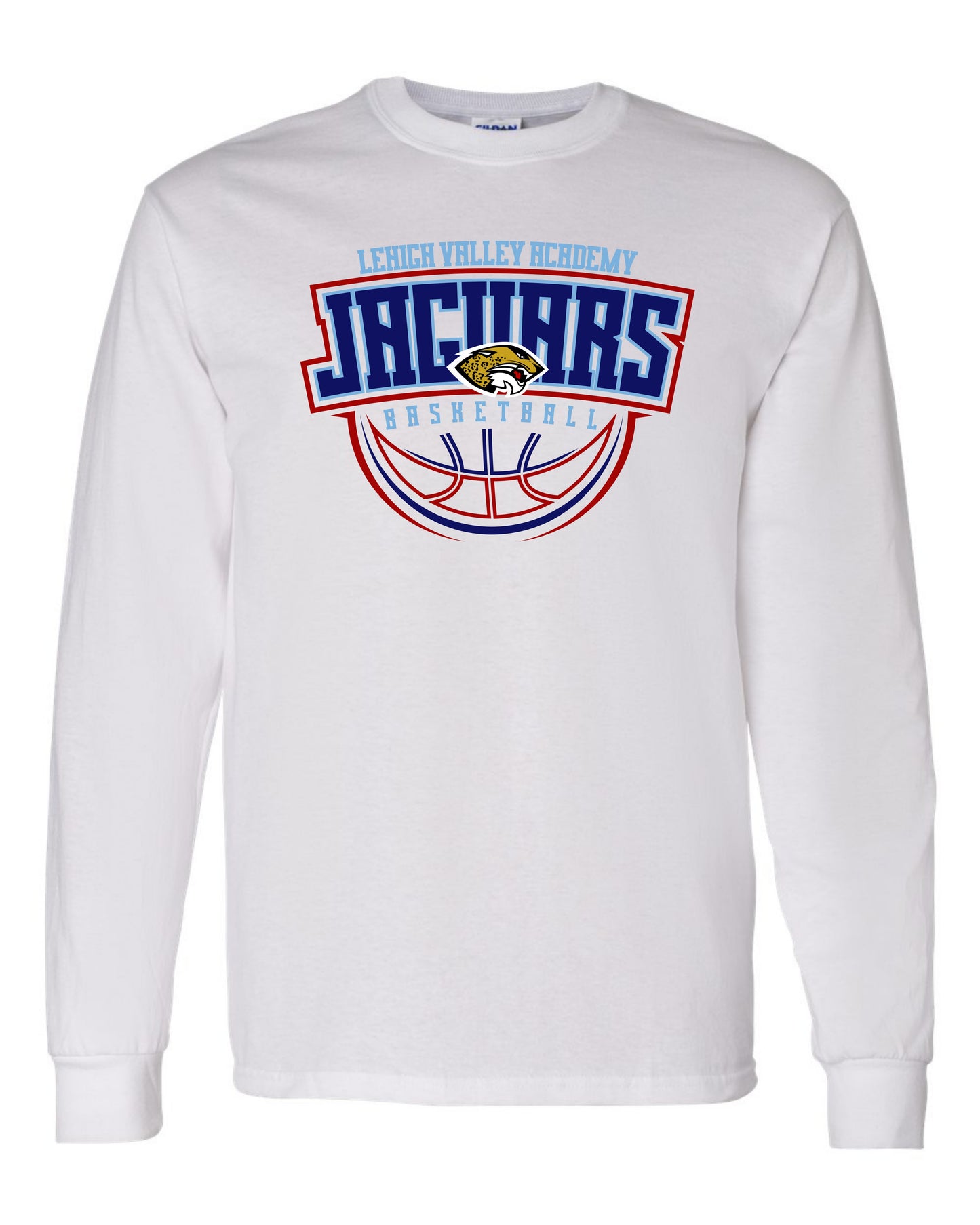 LVA Jaguars Basketball Abstract - Adult Long Sleeve