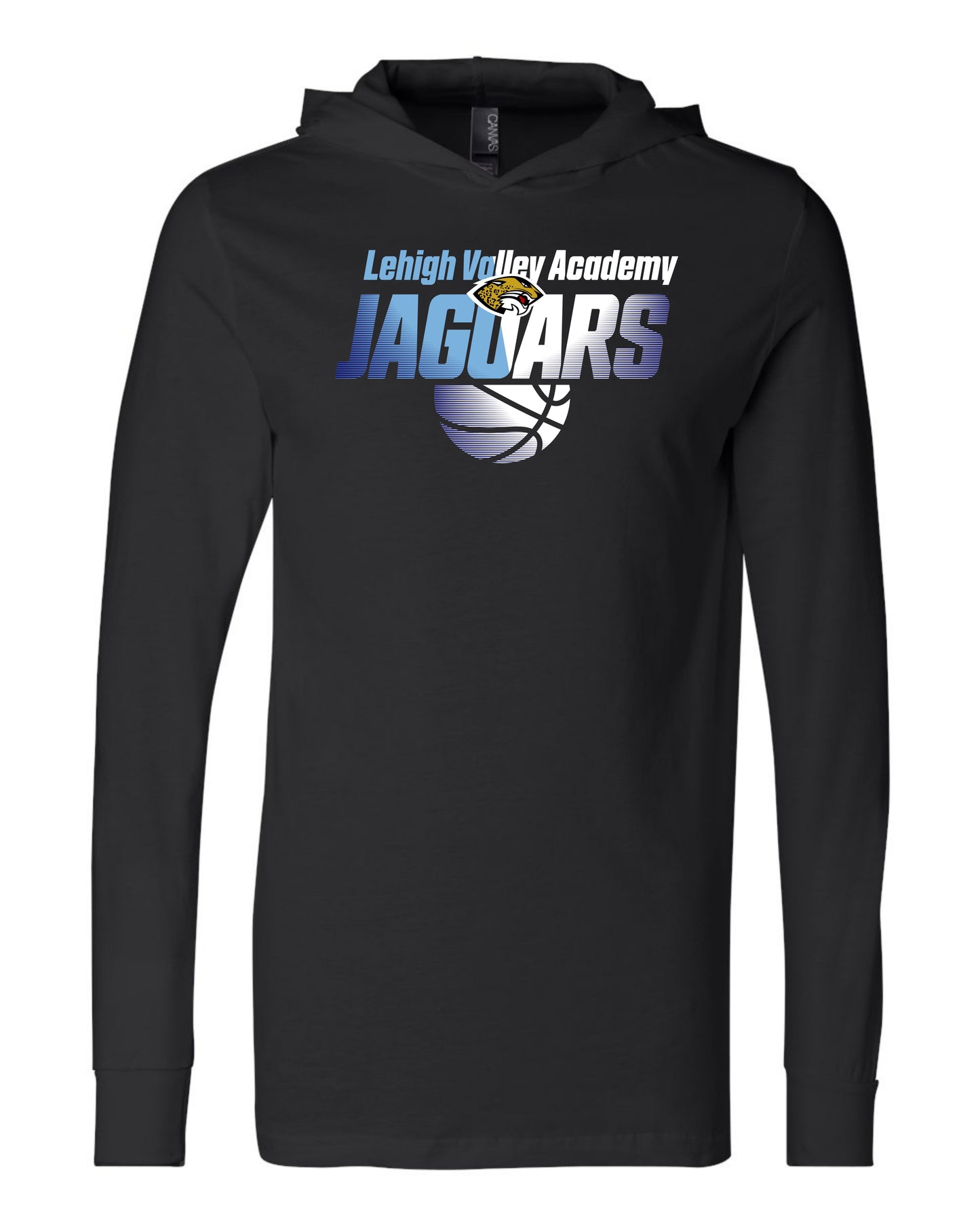 LVA Jaguars Basketball Ombre - Adult Hooded Long Sleeve