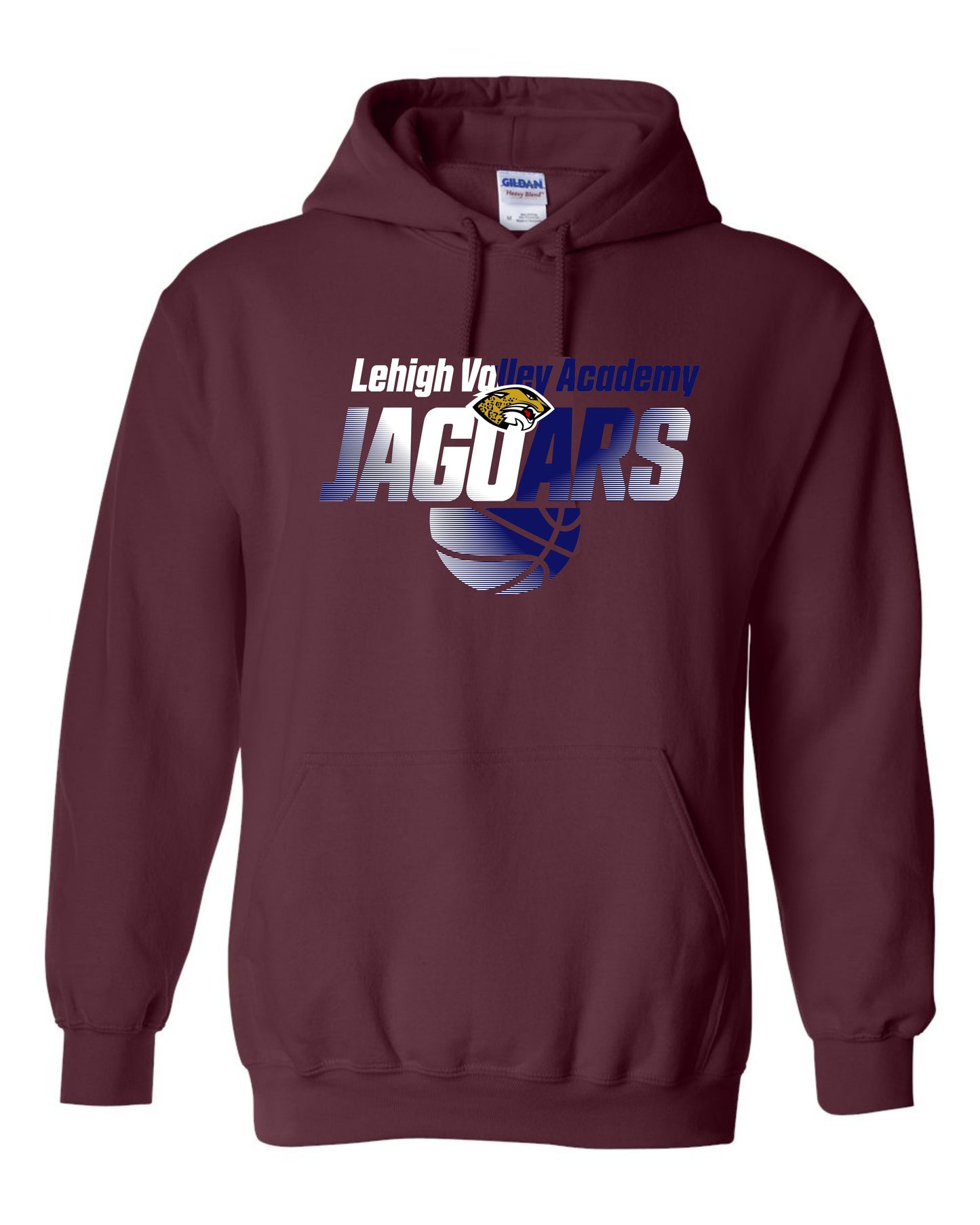 LVA Jaguars Basketball Ombre - Adult Hoodie