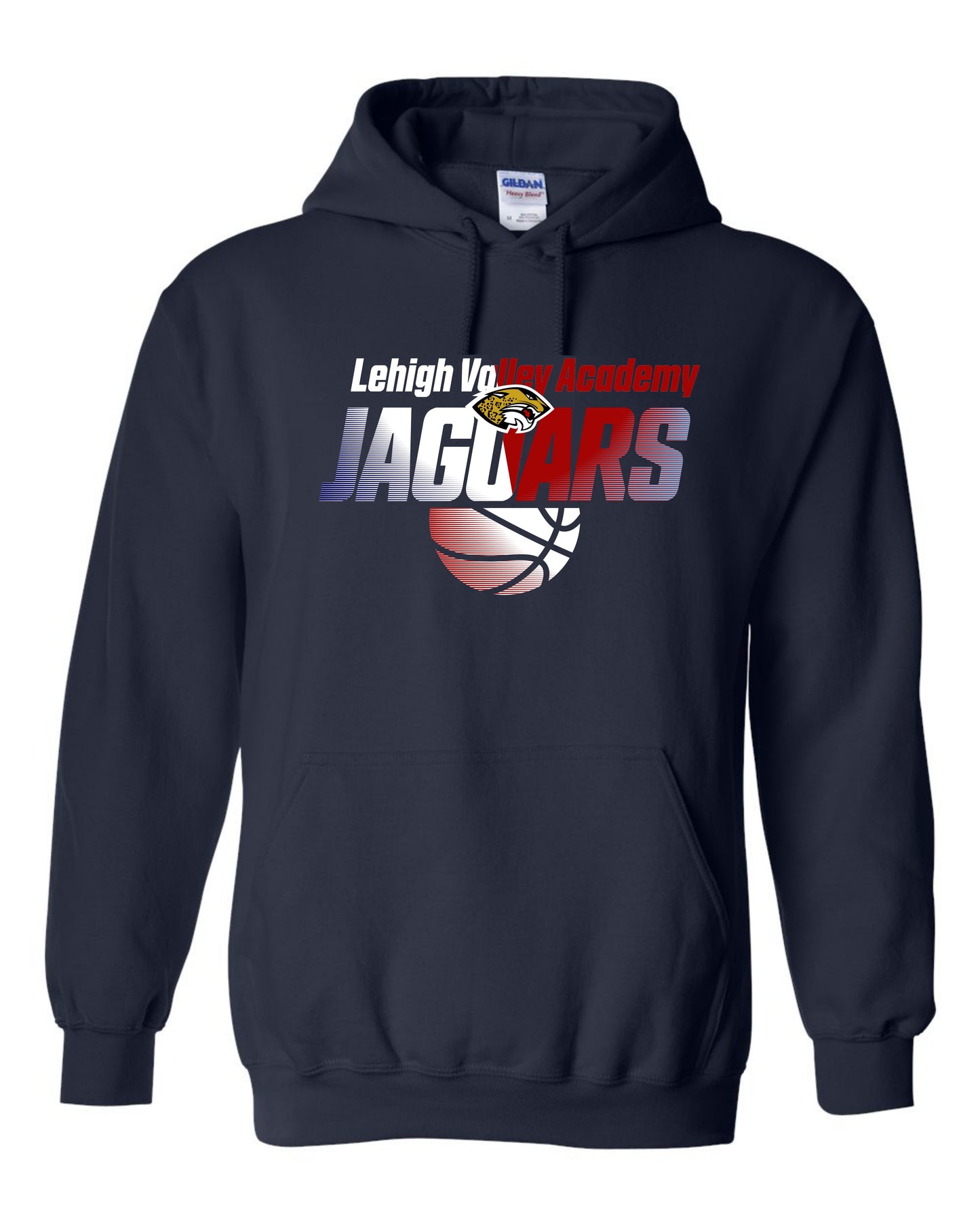 LVA Jaguars Basketball Ombre - Adult Hoodie