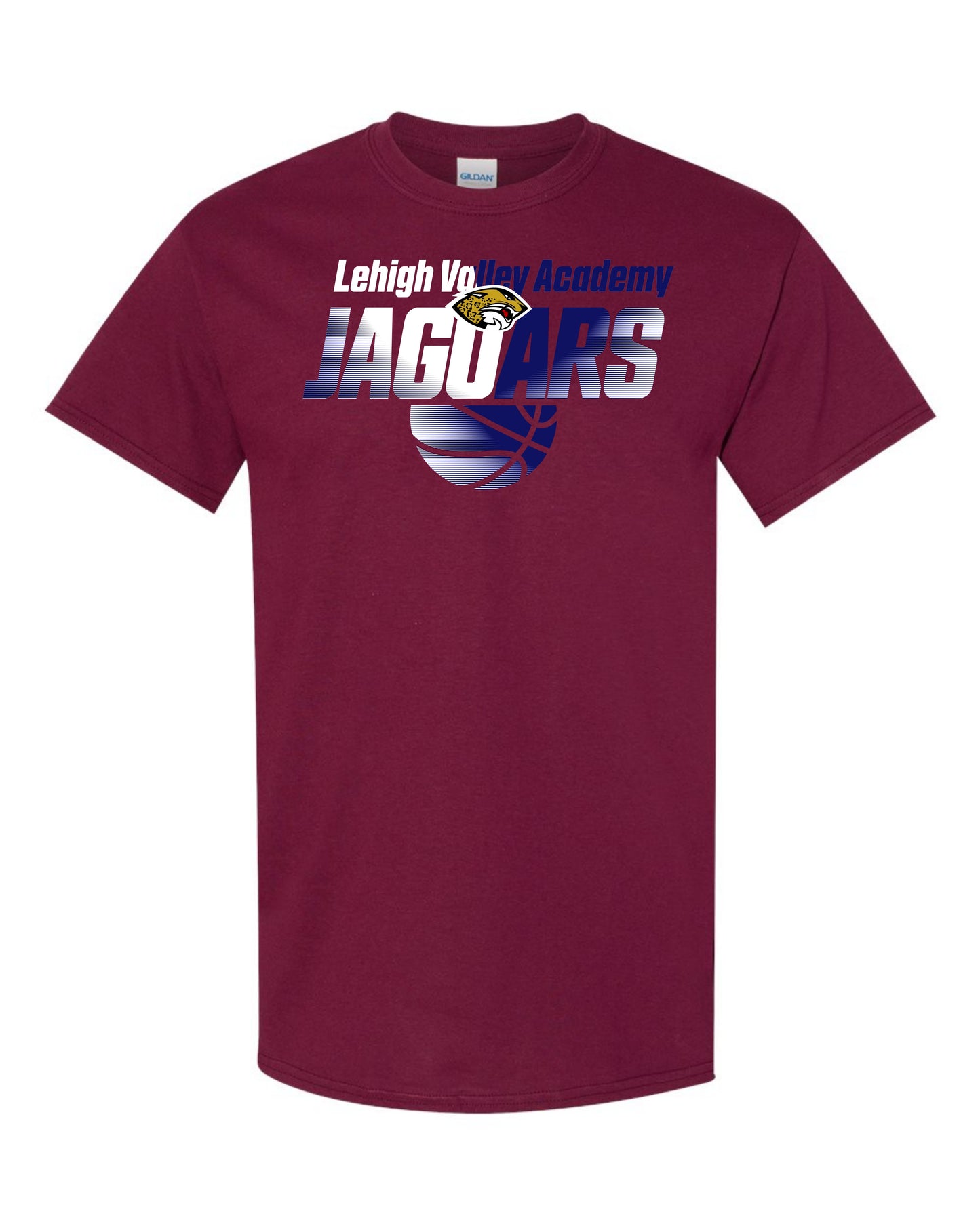 LVA Jaguars Basketball Ombre - Adult Tee