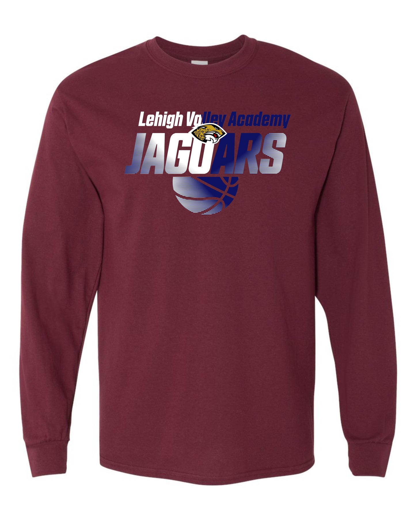 LVA Jaguars Basketball Ombre - Adult Long Sleeve