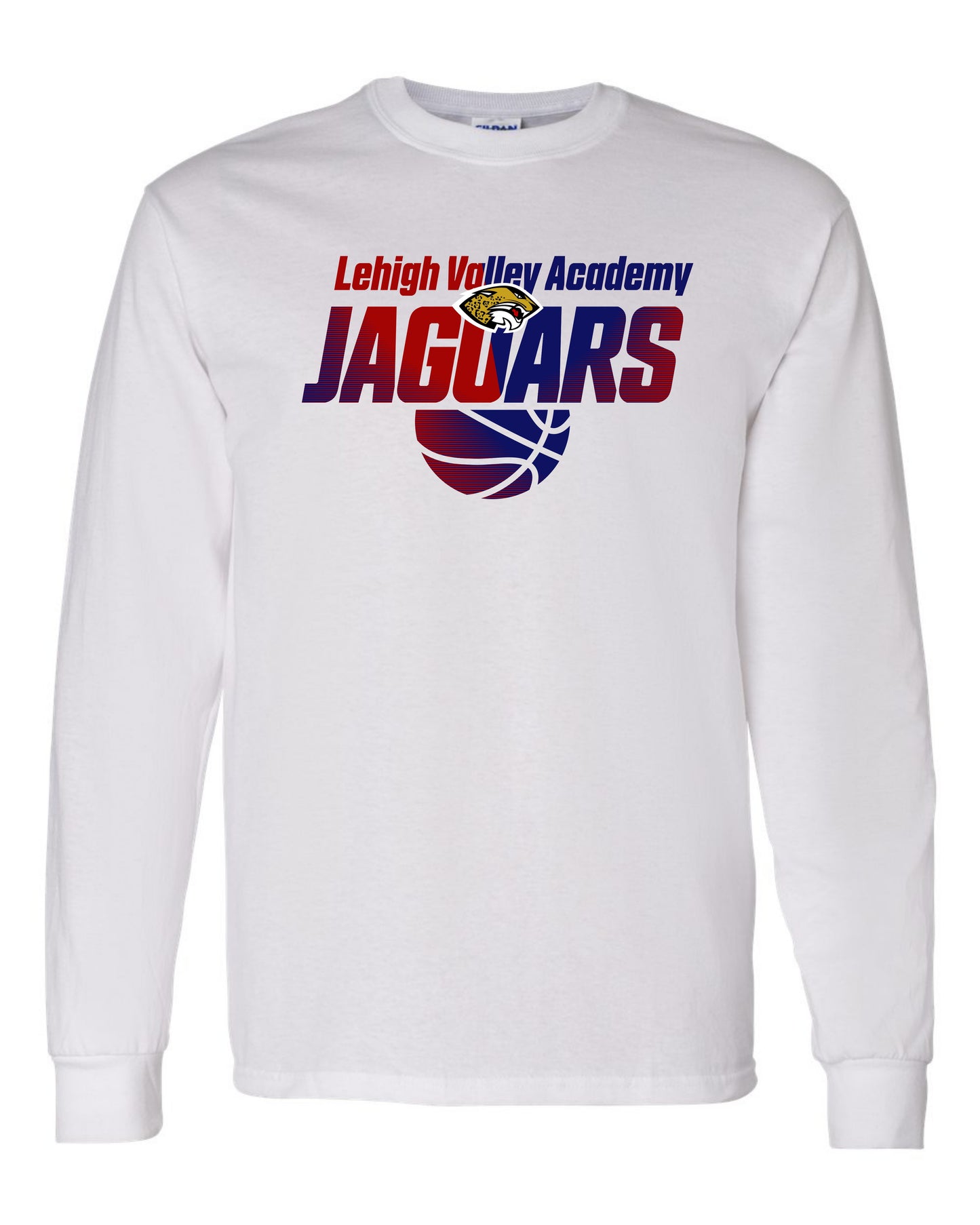 LVA Jaguars Basketball Ombre - Adult Long Sleeve