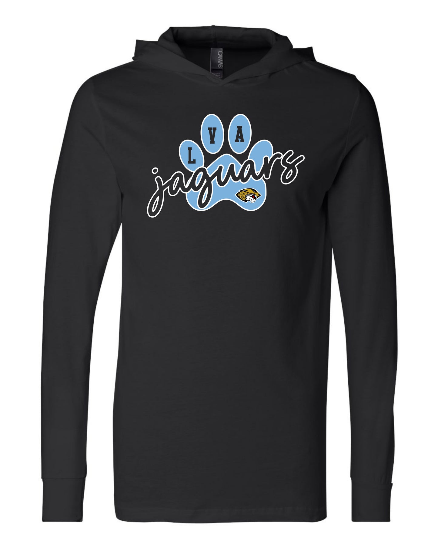 LVA Jaguars Paw - Adult Hooded Long Sleeve (Design Color Set 1)