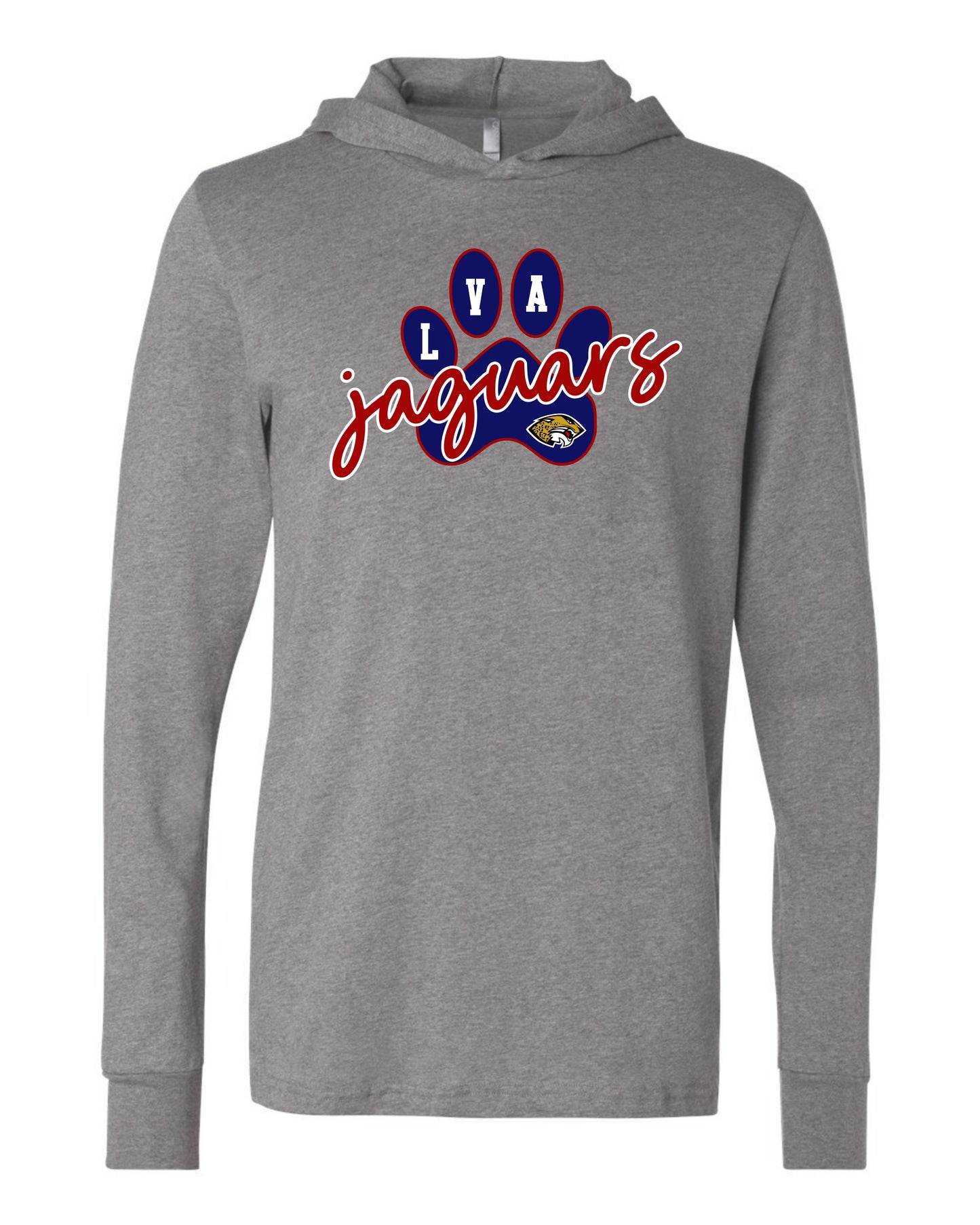 LVA Jaguars Paw - Adult Hooded Long Sleeve (Design Color Set 1)
