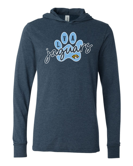 LVA Jaguars Paw - Adult Hooded Long Sleeve (Design Color Set 1)