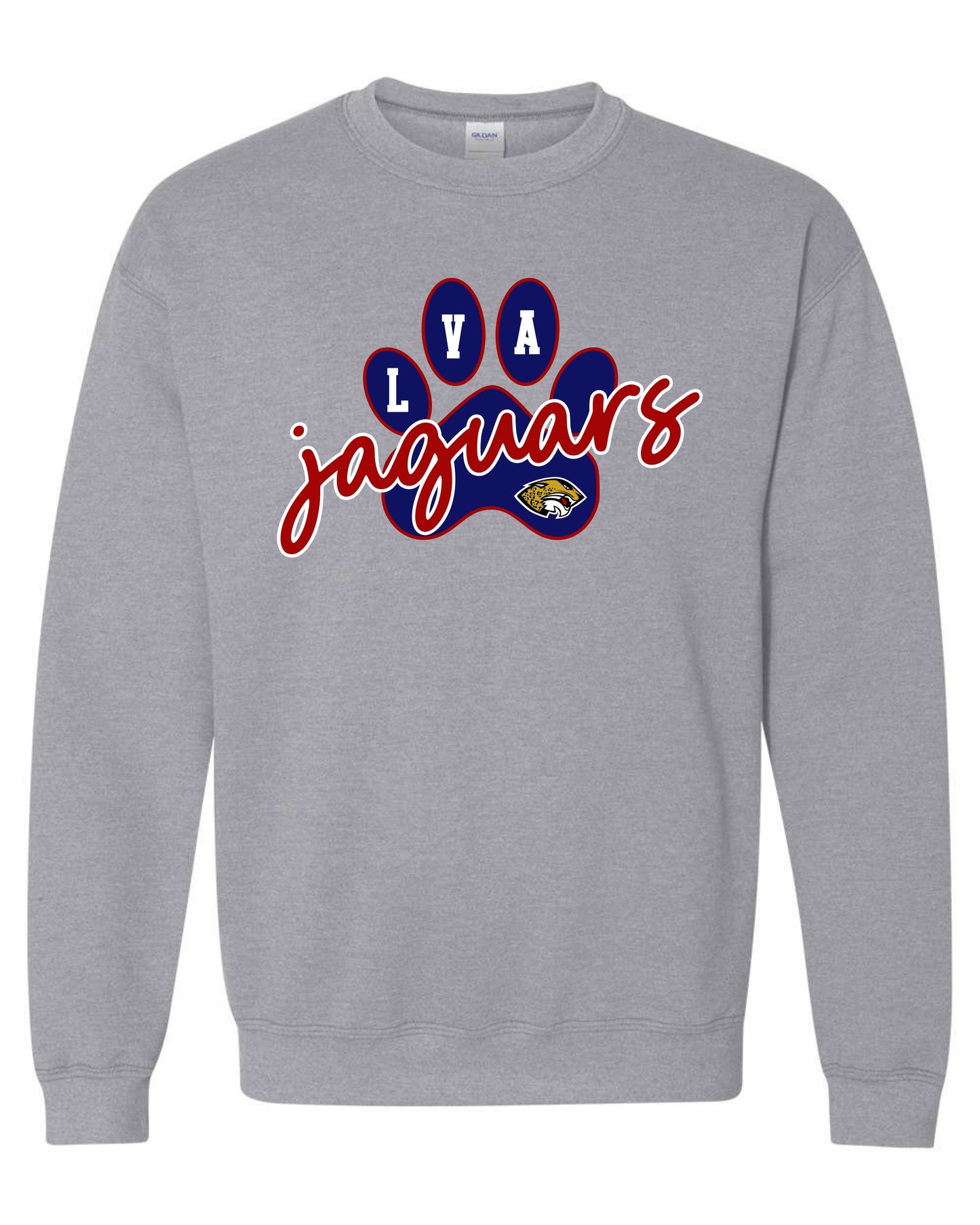 LVA Jaguars Paw - Adult Sweatshirts (Design Color Set 1)