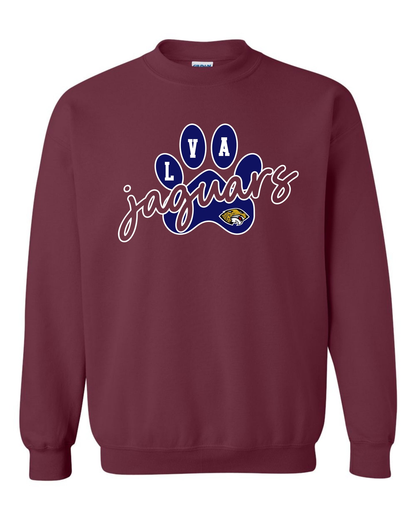LVA Jaguars Paw - Adult Sweatshirts (Design Color Set 1)