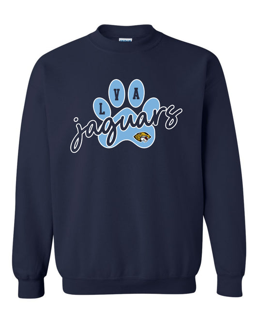 LVA Jaguars Paw - Adult Sweatshirts (Design Color Set 1)