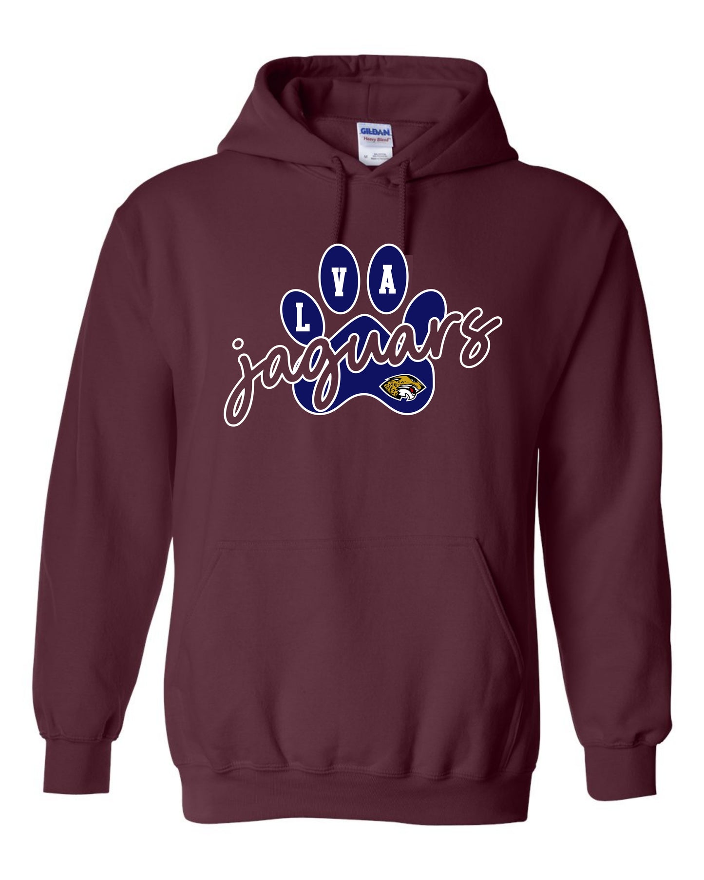 LVA Jaguars Paw - Adult Hoodie (Design Color Set 1)