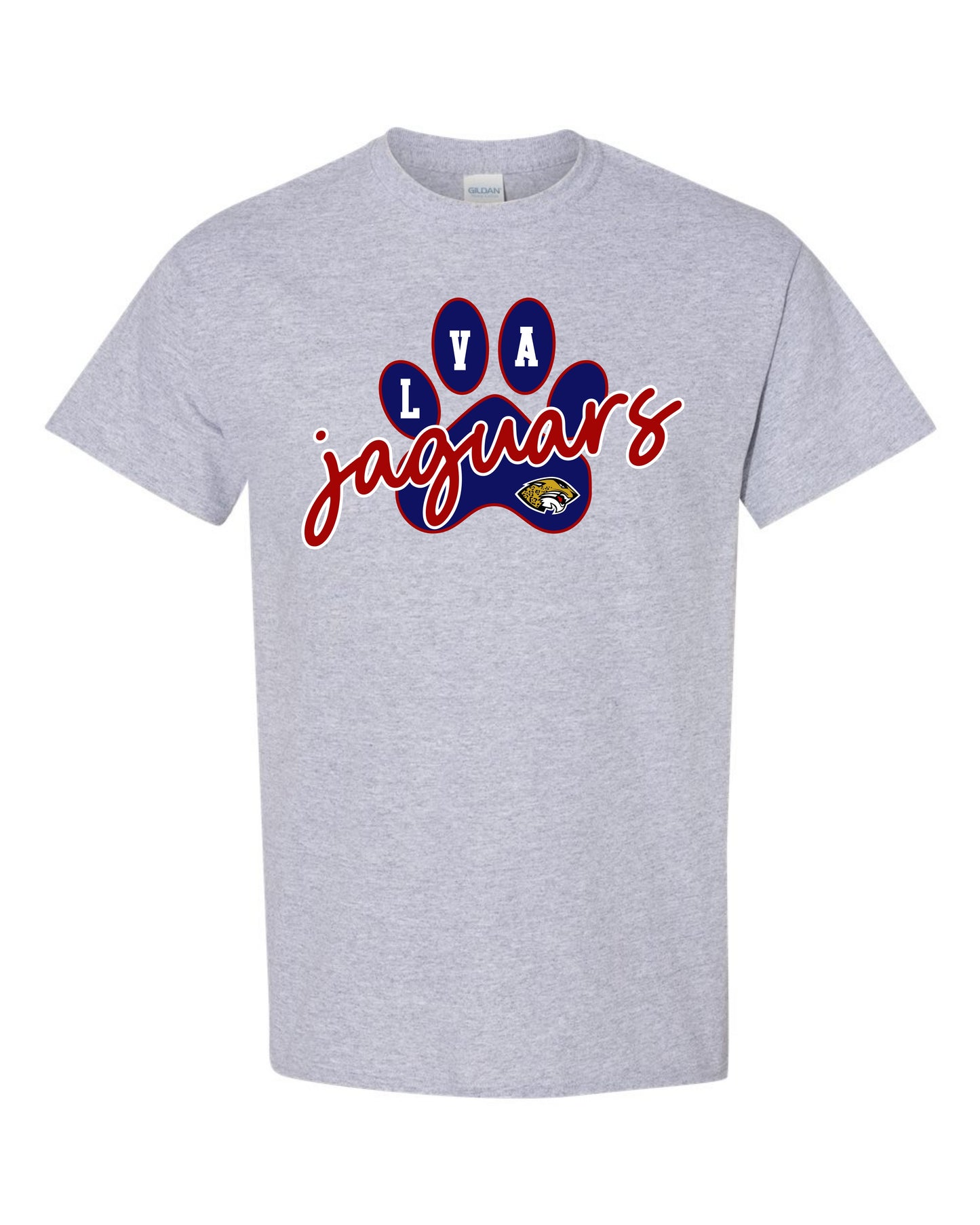 LVA Jaguars Paw - Adult Tee (Design Color Set 1)