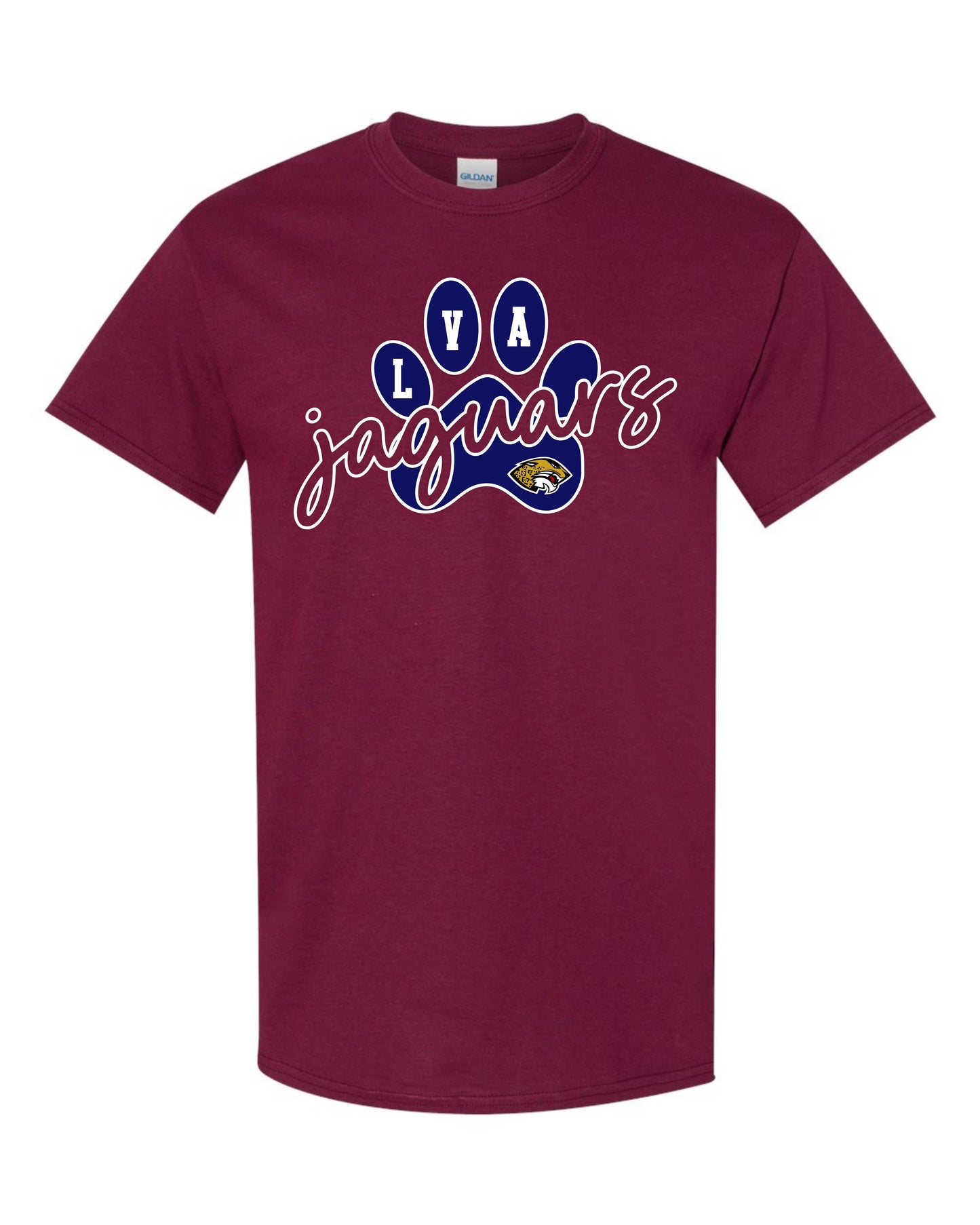 LVA Jaguars Paw - Adult Tee (Design Color Set 1)