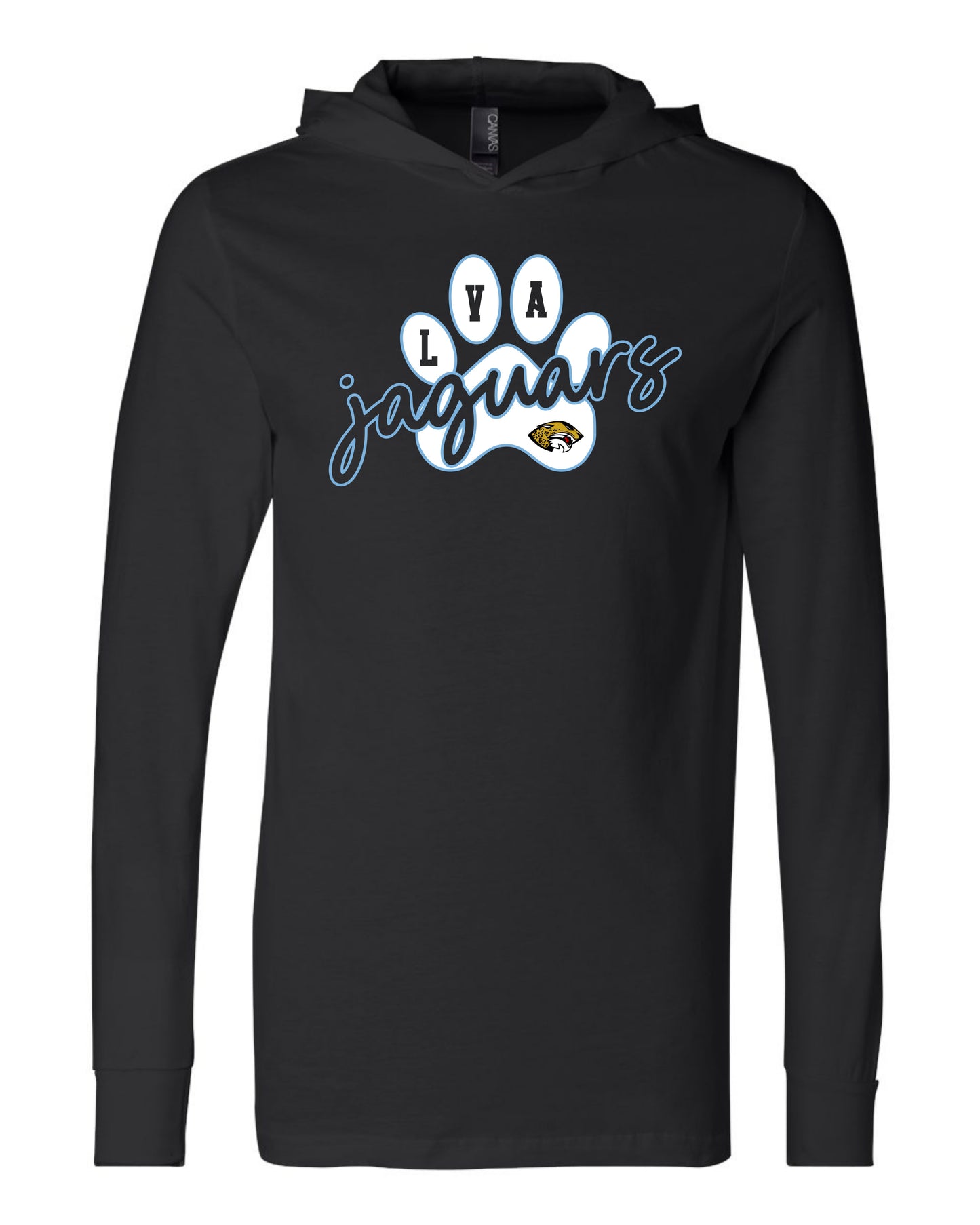 LVA Jaguars Paw - Adult Hooded Long Sleeve (Design Color Set 2)