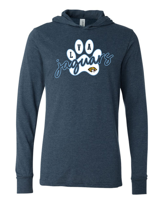 LVA Jaguars Paw - Adult Hooded Long Sleeve (Design Color Set 2)