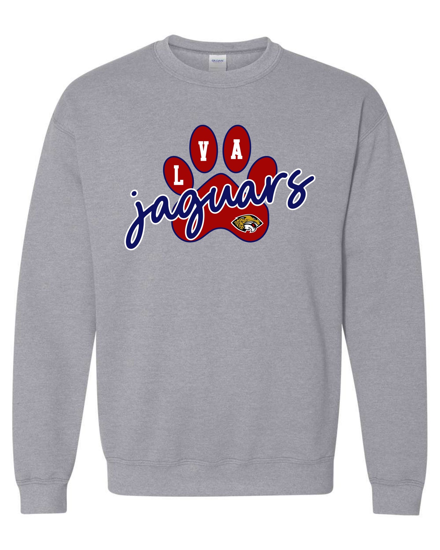 LVA Jaguars Paw - Adult Sweatshirts (Design Color Set 2)