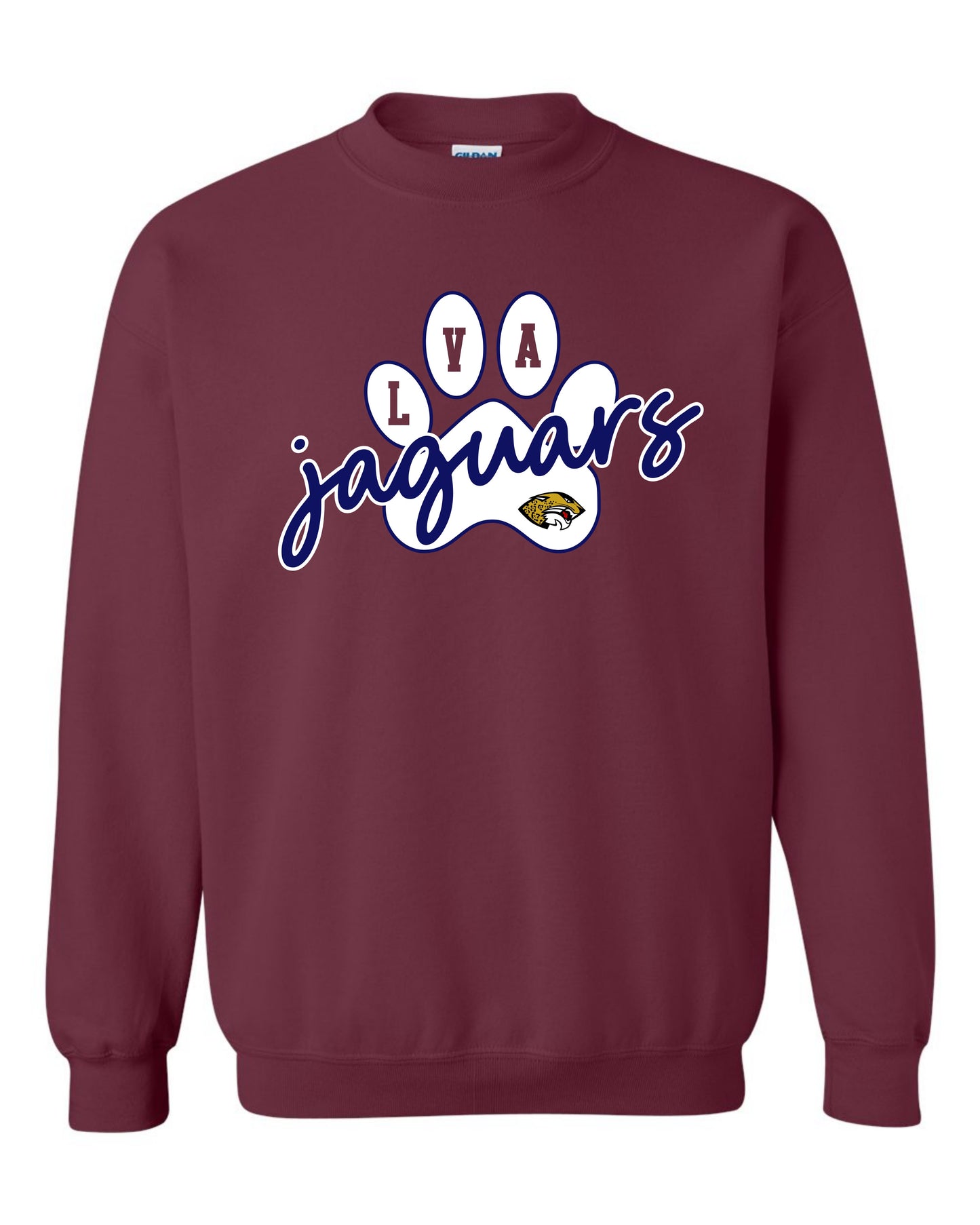 LVA Jaguars Paw - Adult Sweatshirts (Design Color Set 2)
