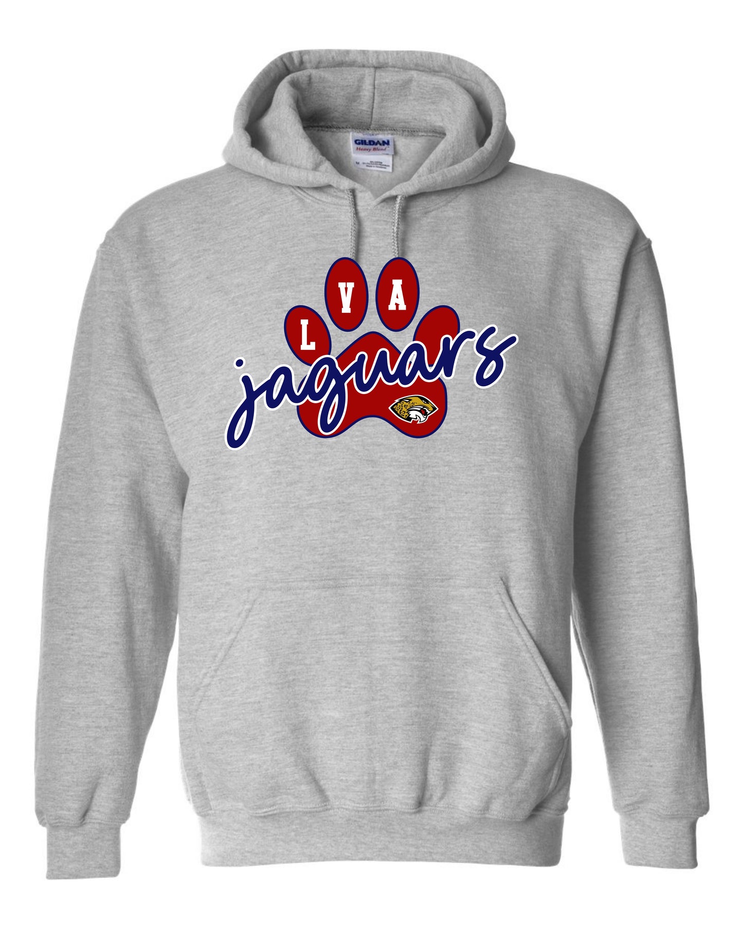LVA Jaguars Paw - Adult Hoodie (Design Color Set 2)
