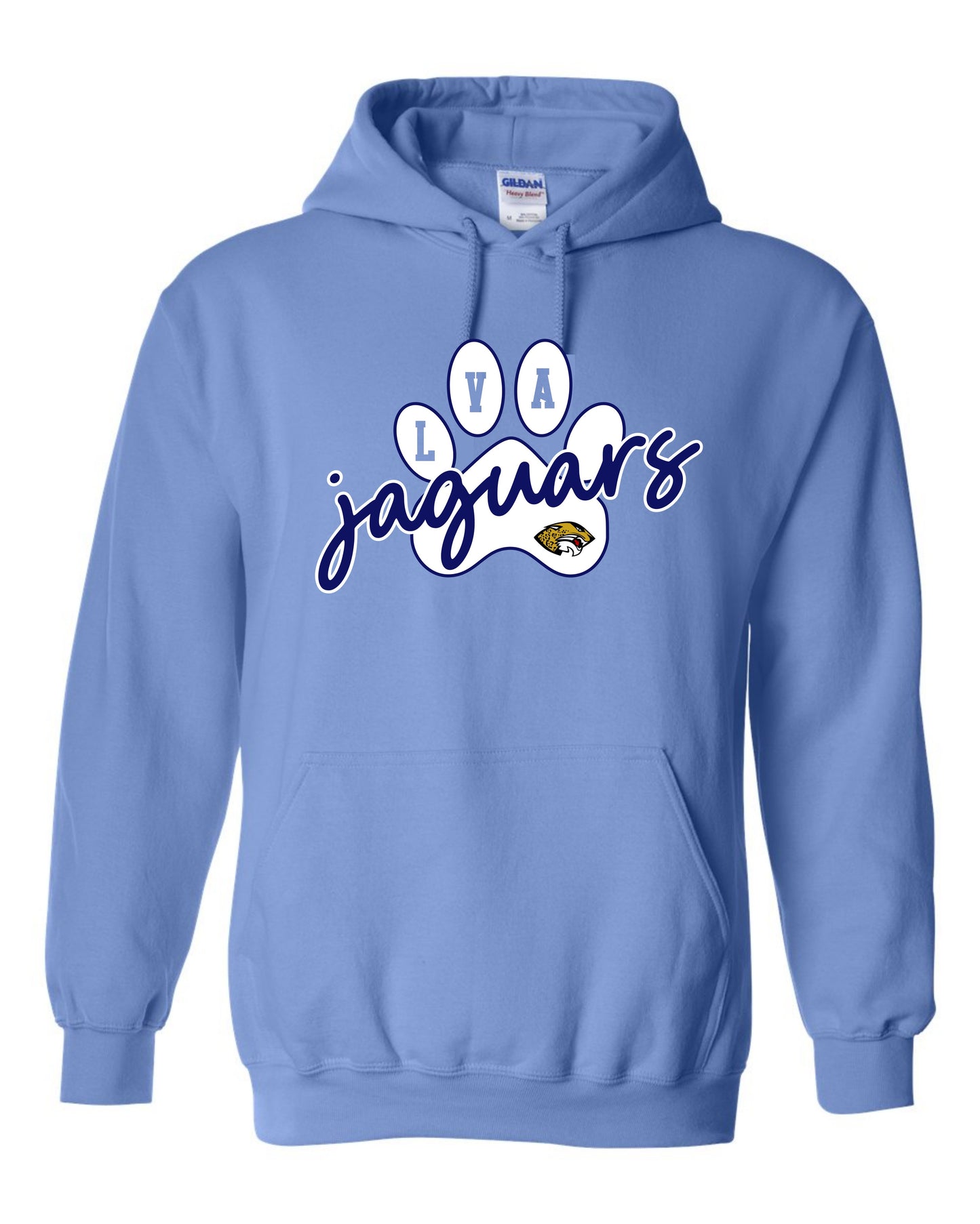 LVA Jaguars Paw - Adult Hoodie (Design Color Set 2)