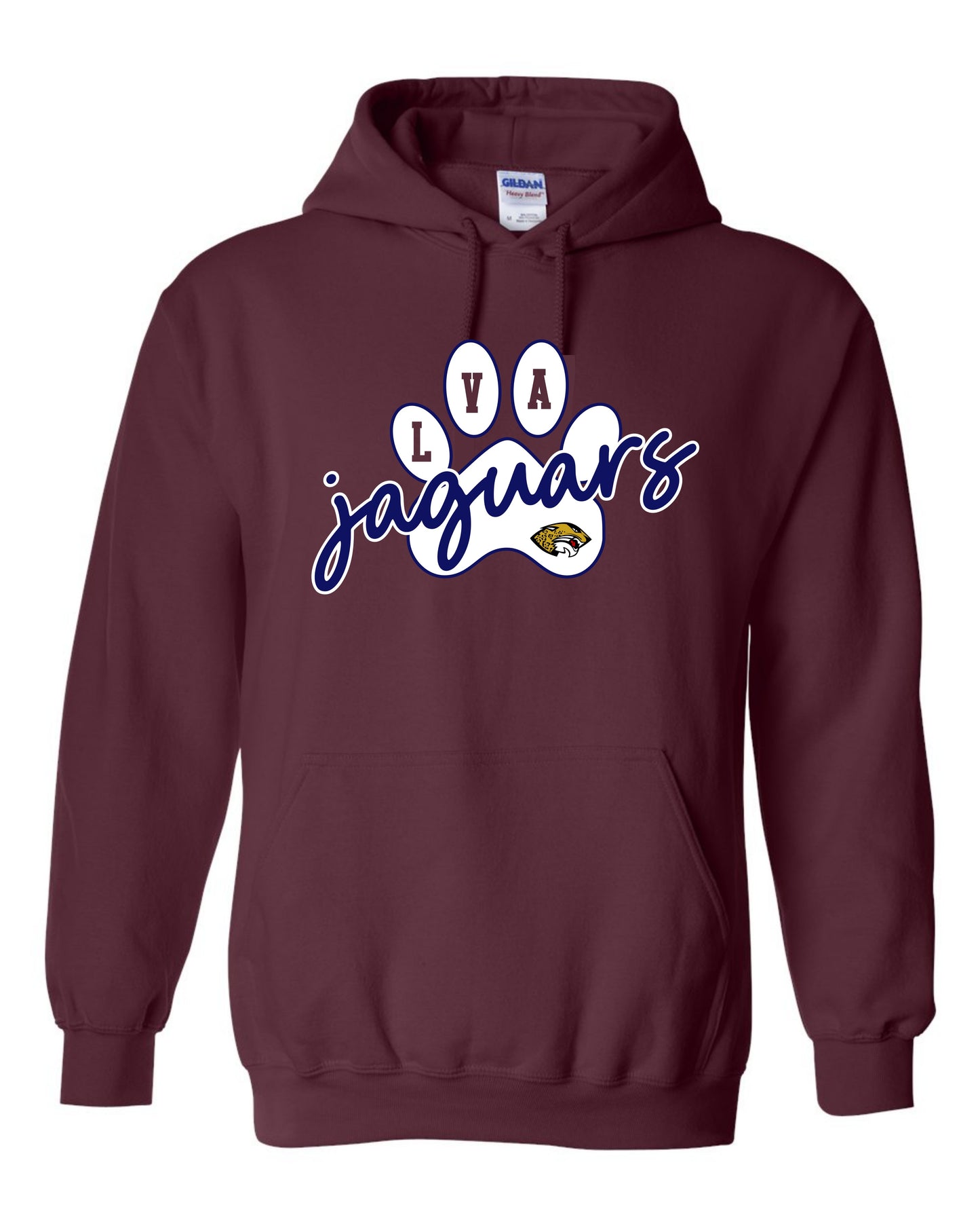 LVA Jaguars Paw - Adult Hoodie (Design Color Set 2)