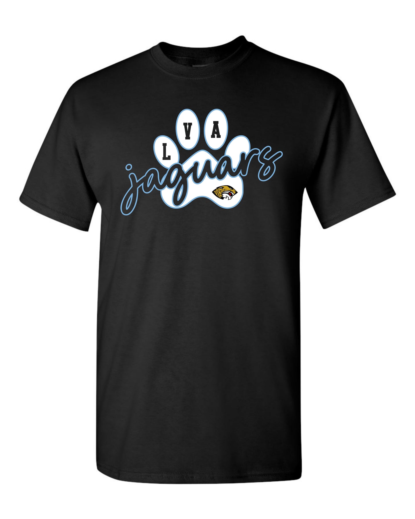 LVA Jaguars Paw - Adult Tee (Design Color Set 2)