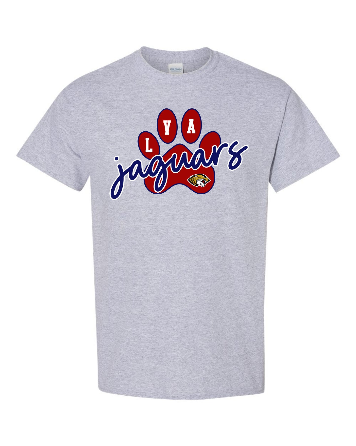 LVA Jaguars Paw - Adult Tee (Design Color Set 2)