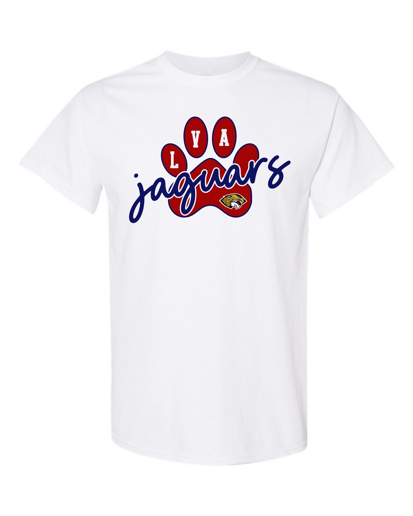 LVA Jaguars Paw - Adult Tee (Design Color Set 2)