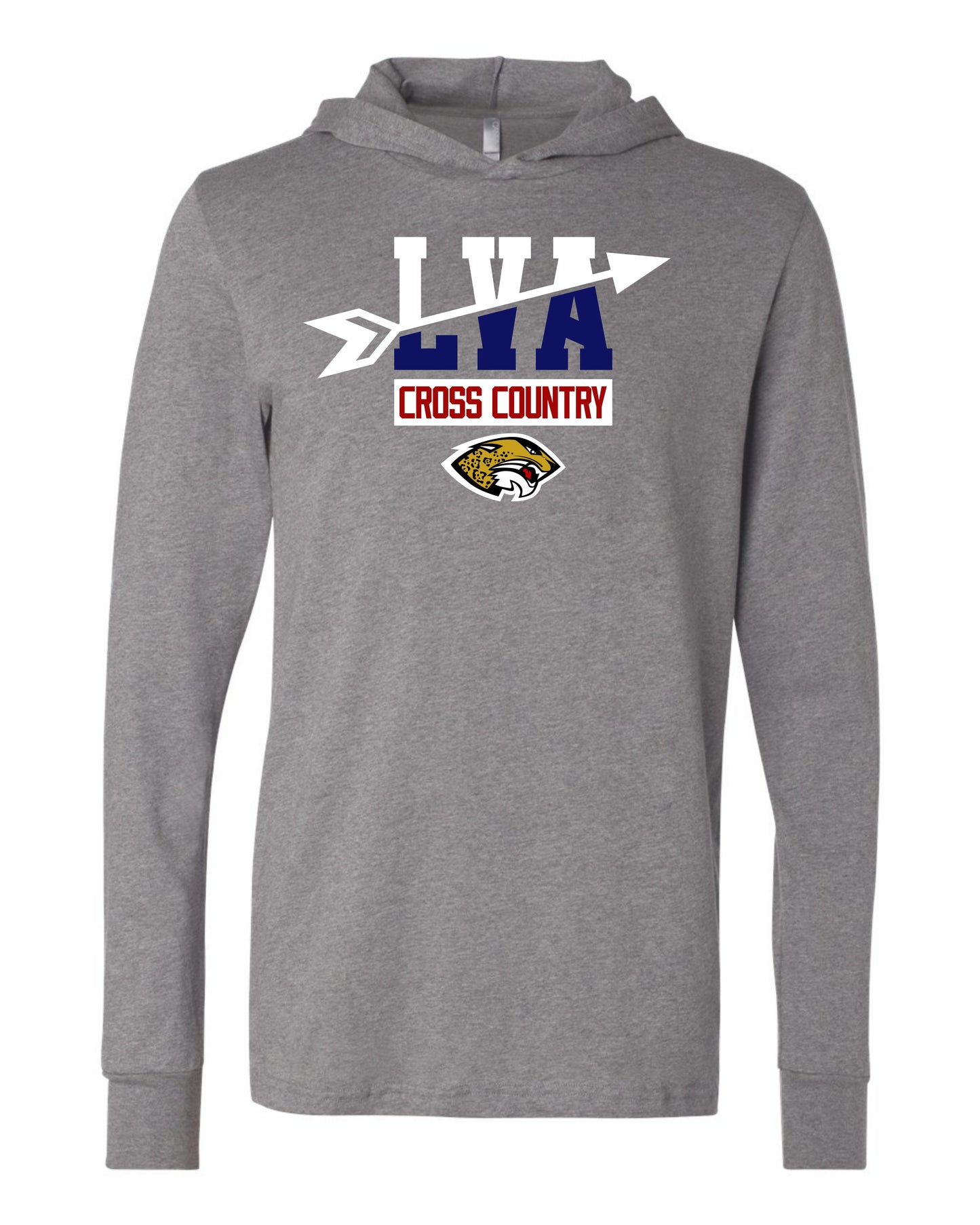 LVA Cross Country - Adult Hooded Long Sleeve (Design Color Set 2)